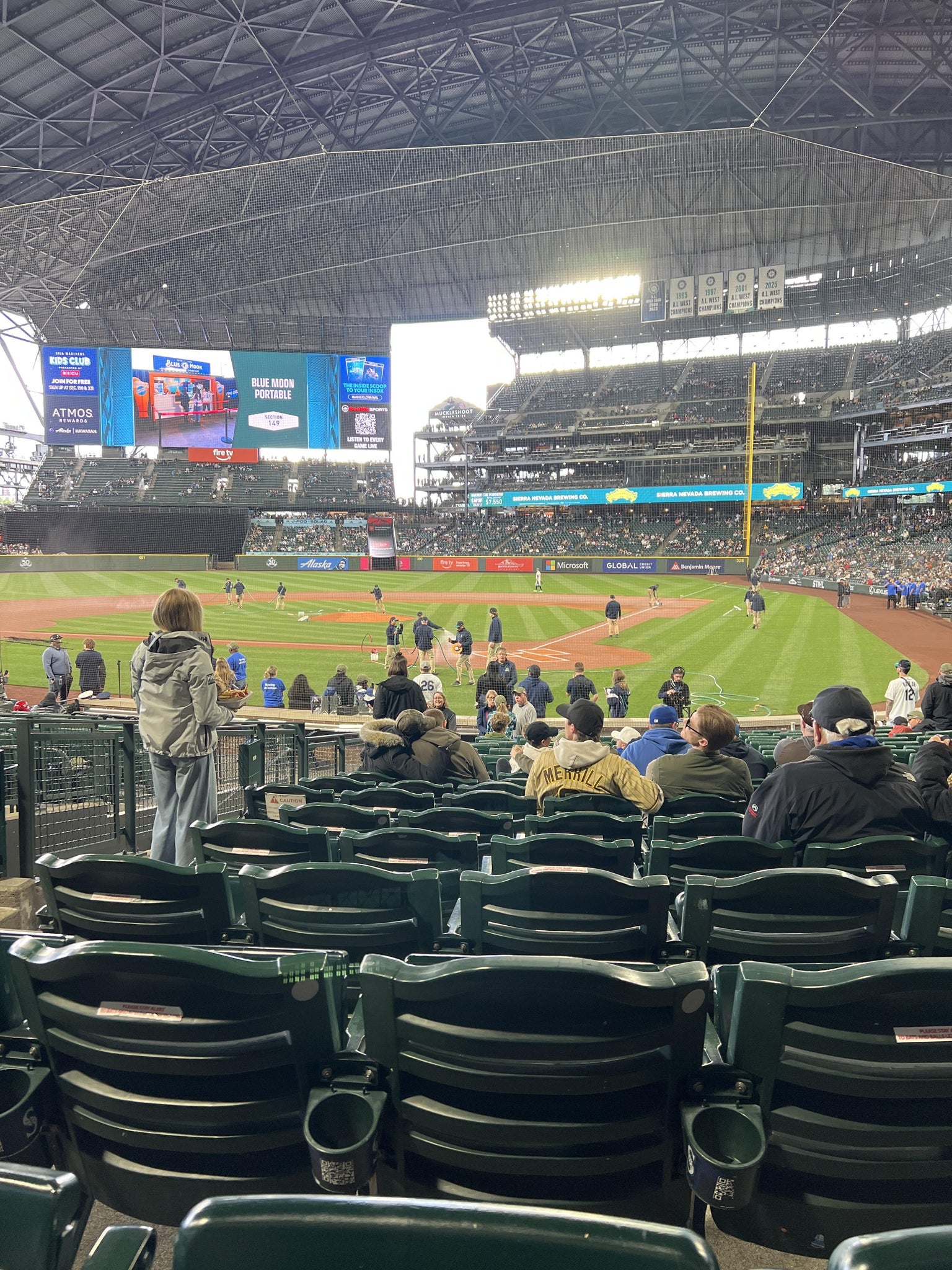 Real Fan View taken from Section 133 at T-Mobile Park by Emily C