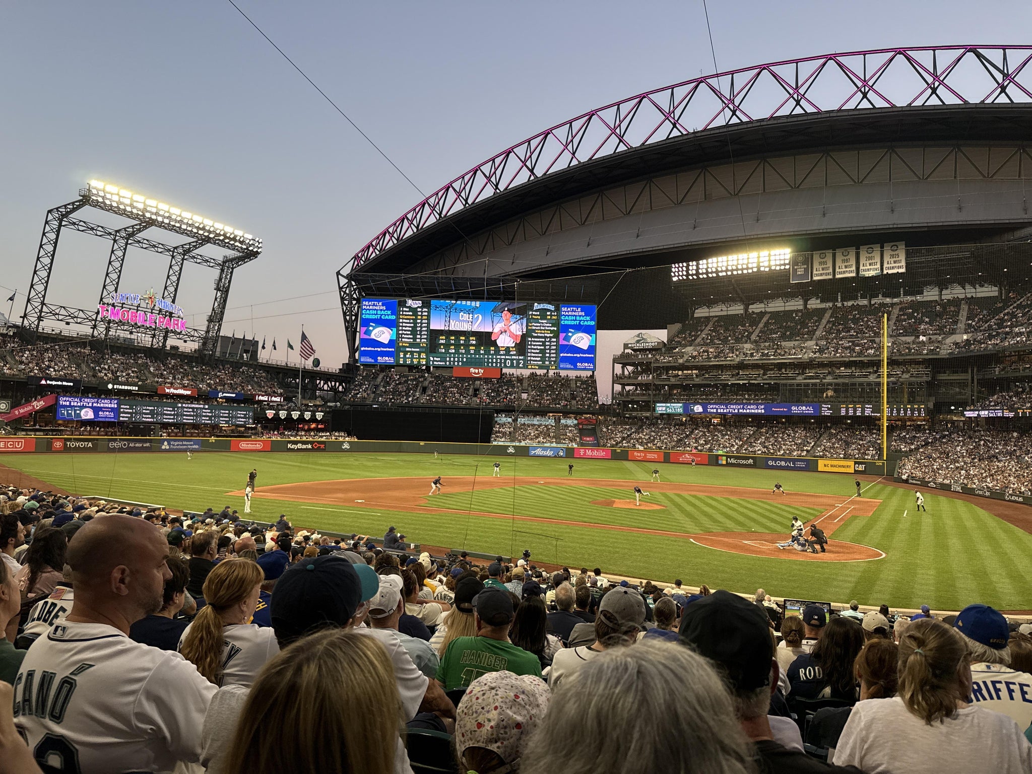 Real Fan View taken from Section 134 at T-Mobile Park by Allison C
