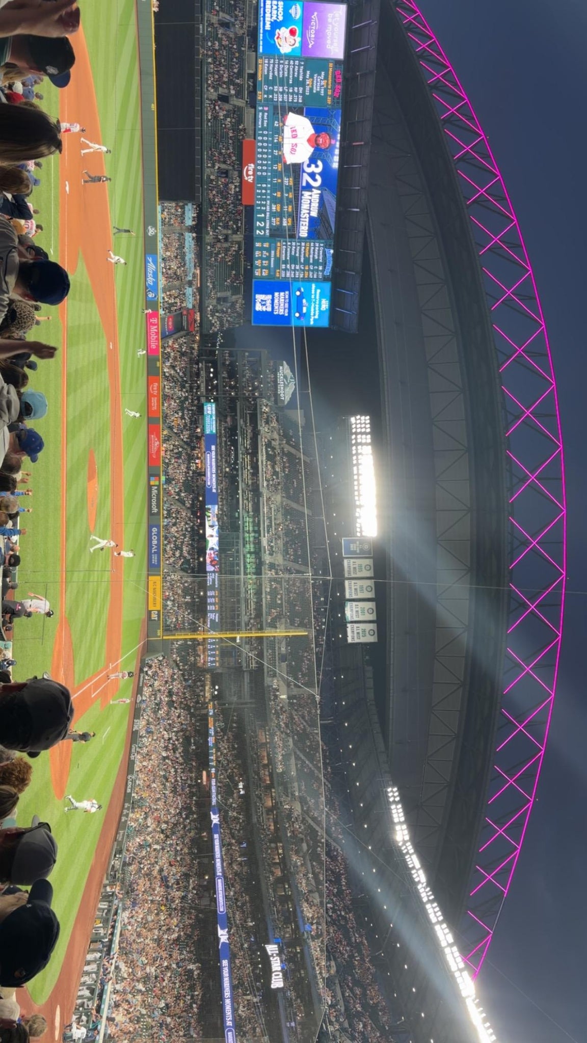 Real Fan View taken from Section 135 at T-Mobile Park by Merlin S
