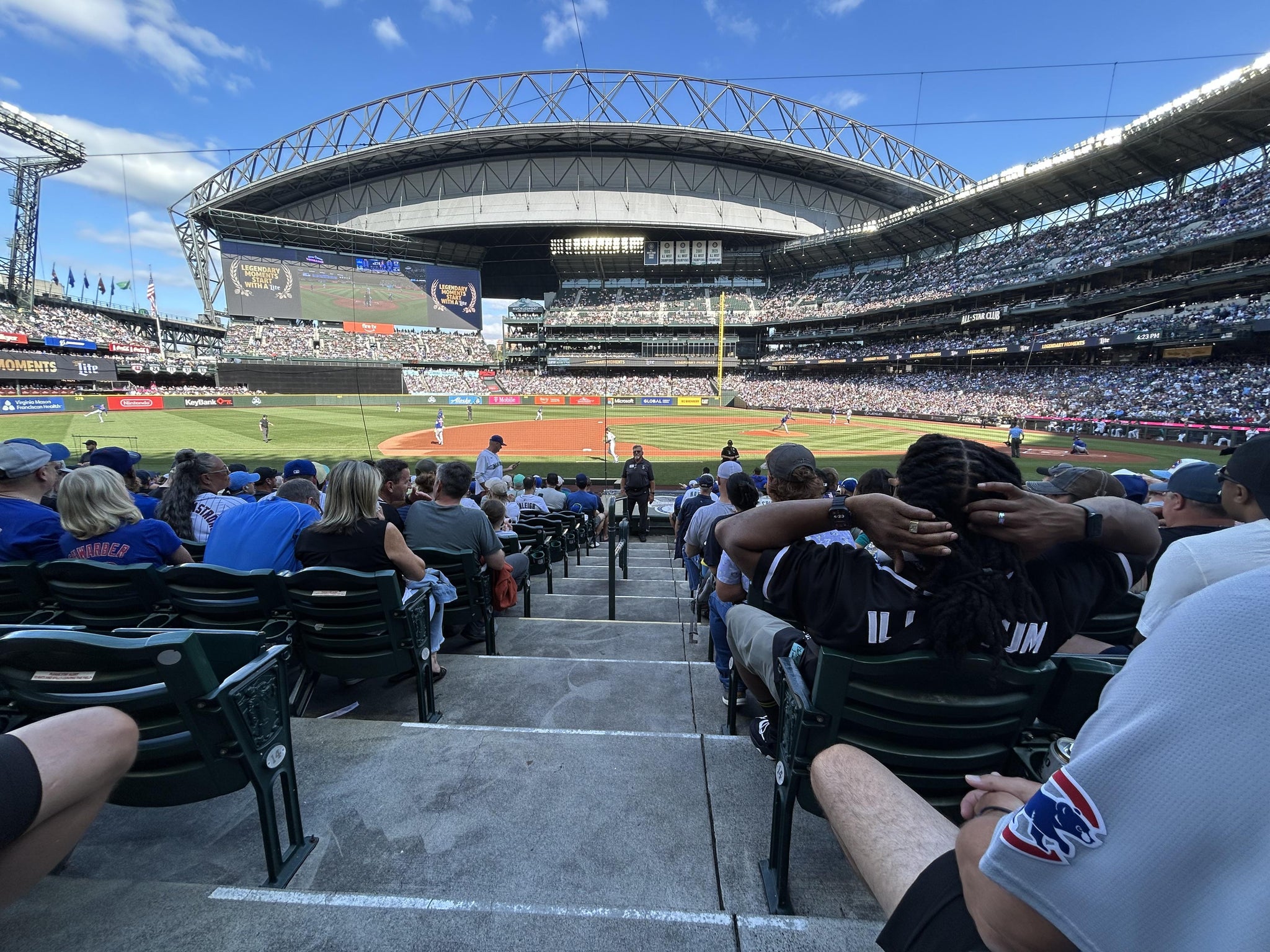 Real Fan View taken from Section 138 at T-Mobile Park by Michael N