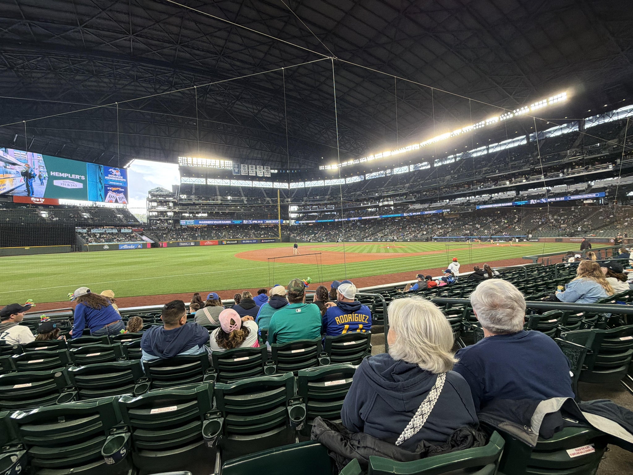 Real Fan View taken from Section 142 at T-Mobile Park by Marcella M