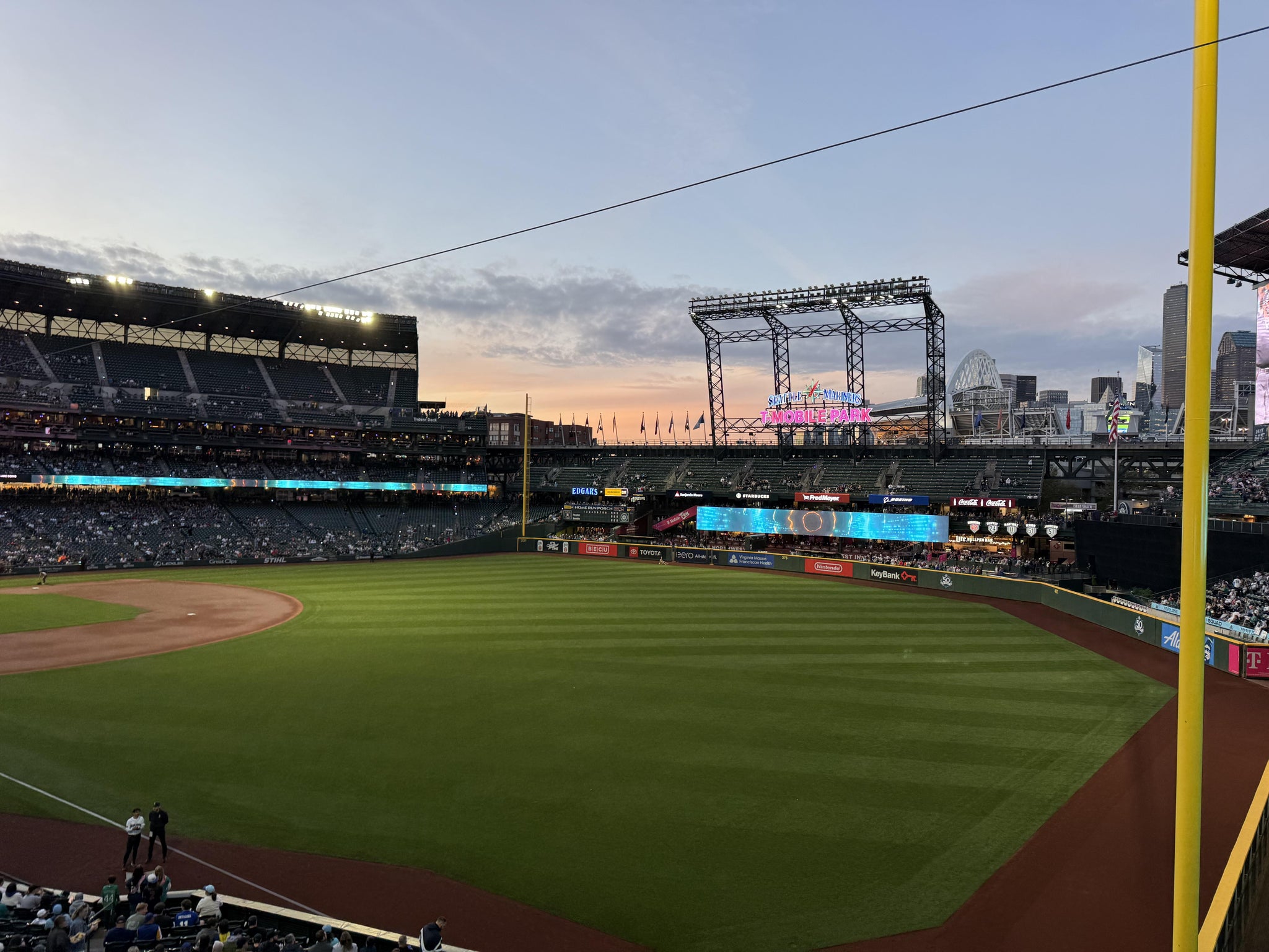 Real Fan View taken from Section 212 at T-Mobile Park by Lana T