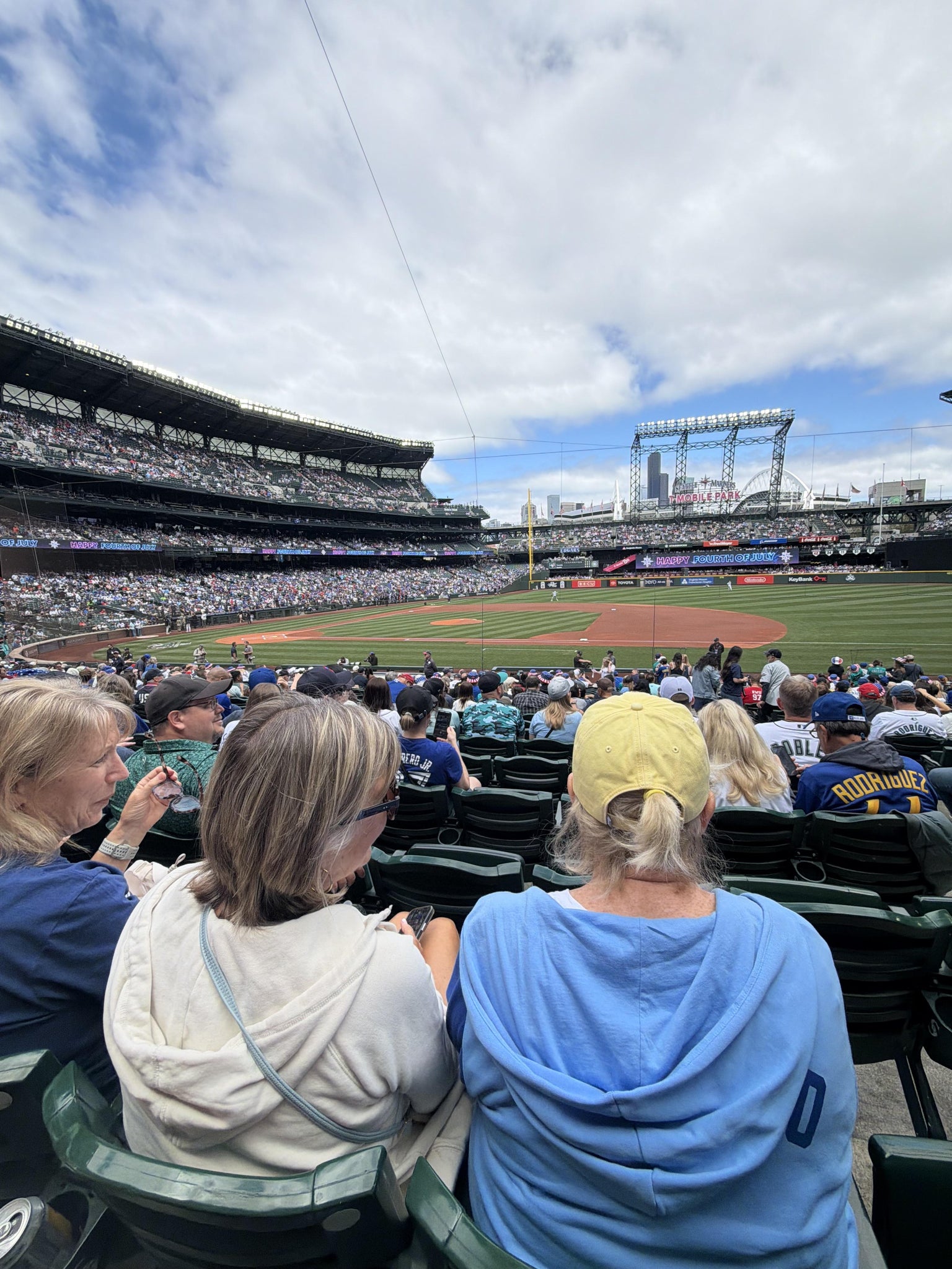 Real Fan View taken from Section 214 at T-Mobile Park by Adam C