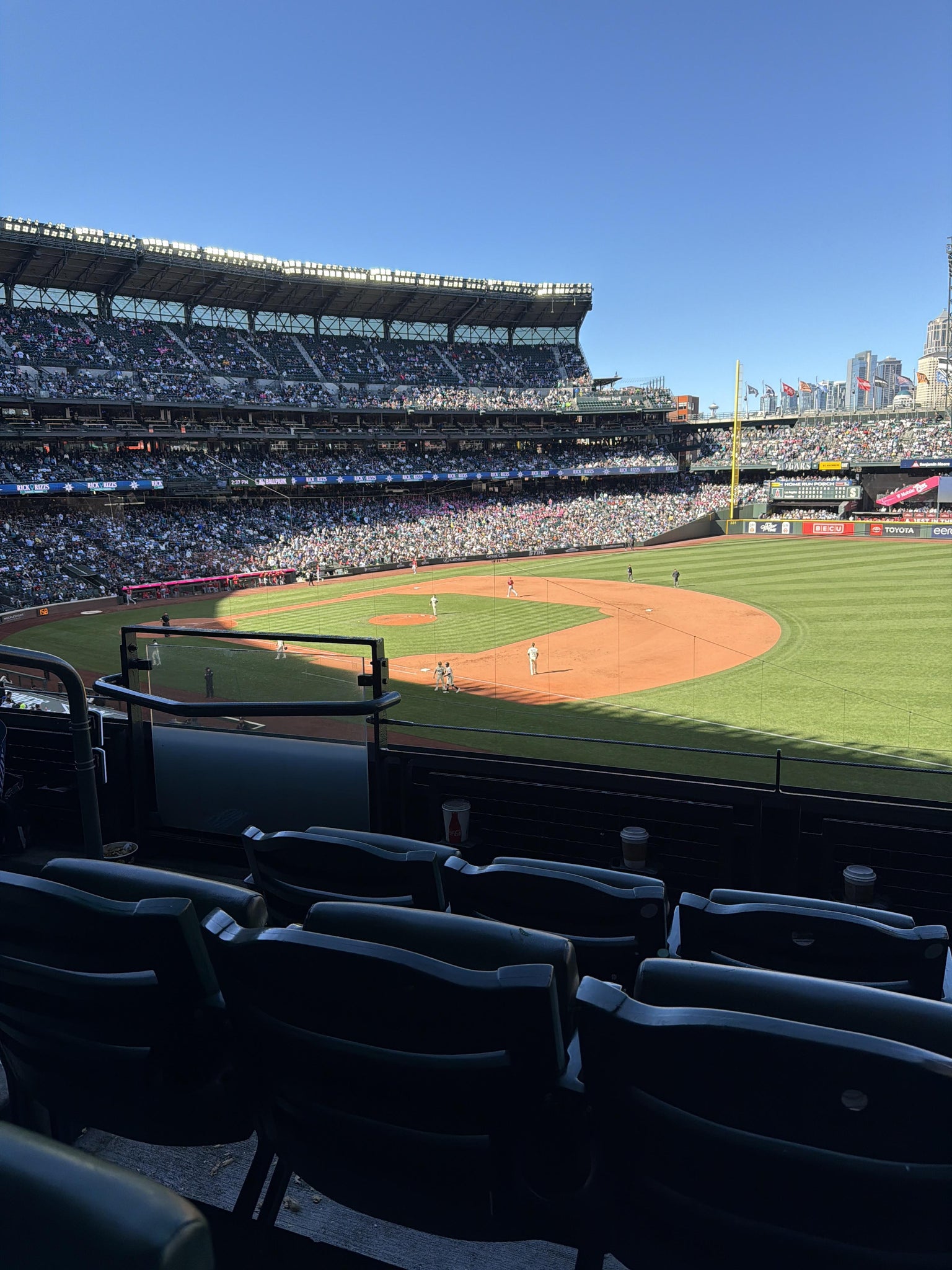 Real Fan View taken from Section 217 at T-Mobile Park by Kaylene F