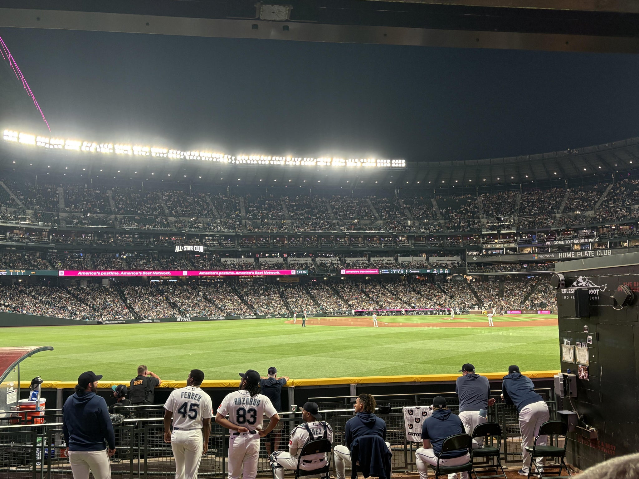 Real Fan View taken from Section 217 at T-Mobile Park by Tyler A