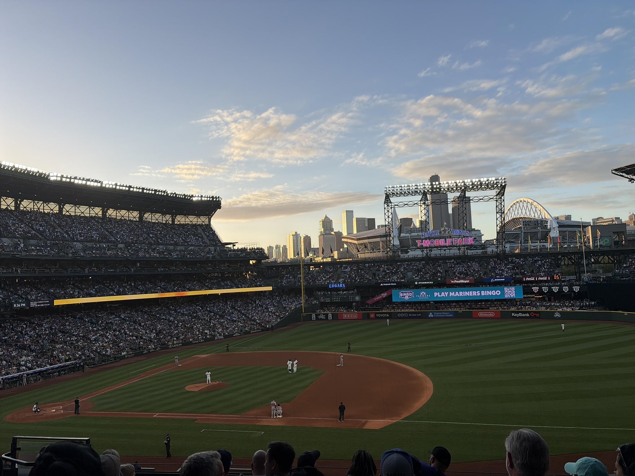 Real Fan View taken from Section 220 at T-Mobile Park by Carter J