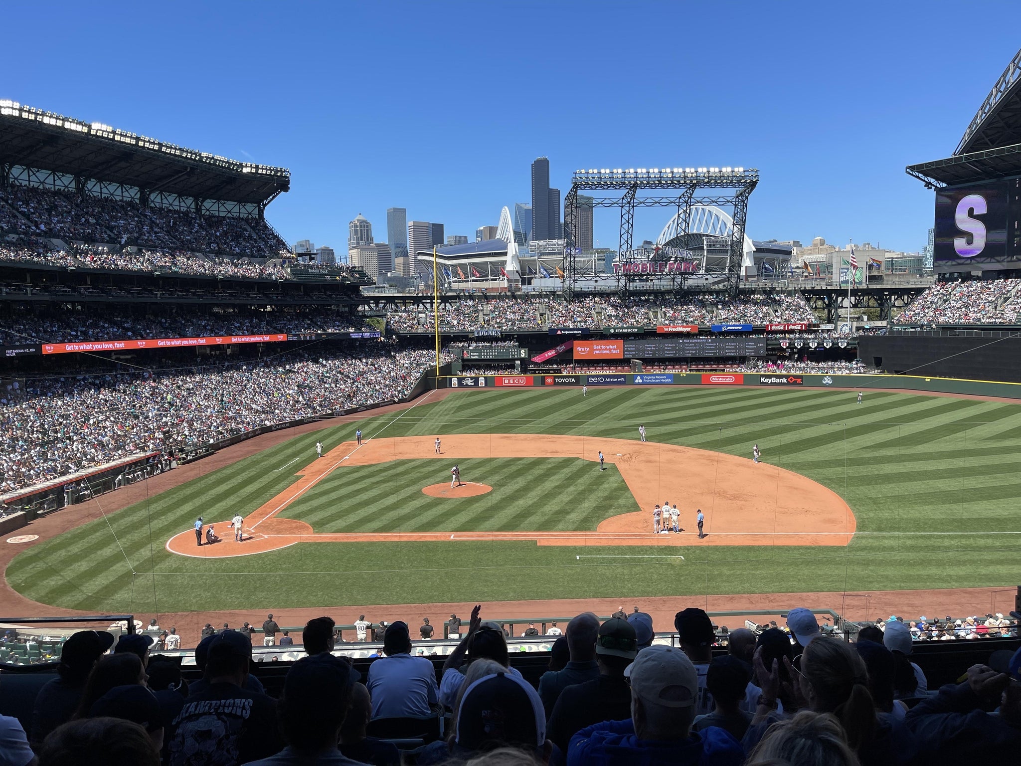 Real Fan View taken from Section 223 at T-Mobile Park by Anonymous User
