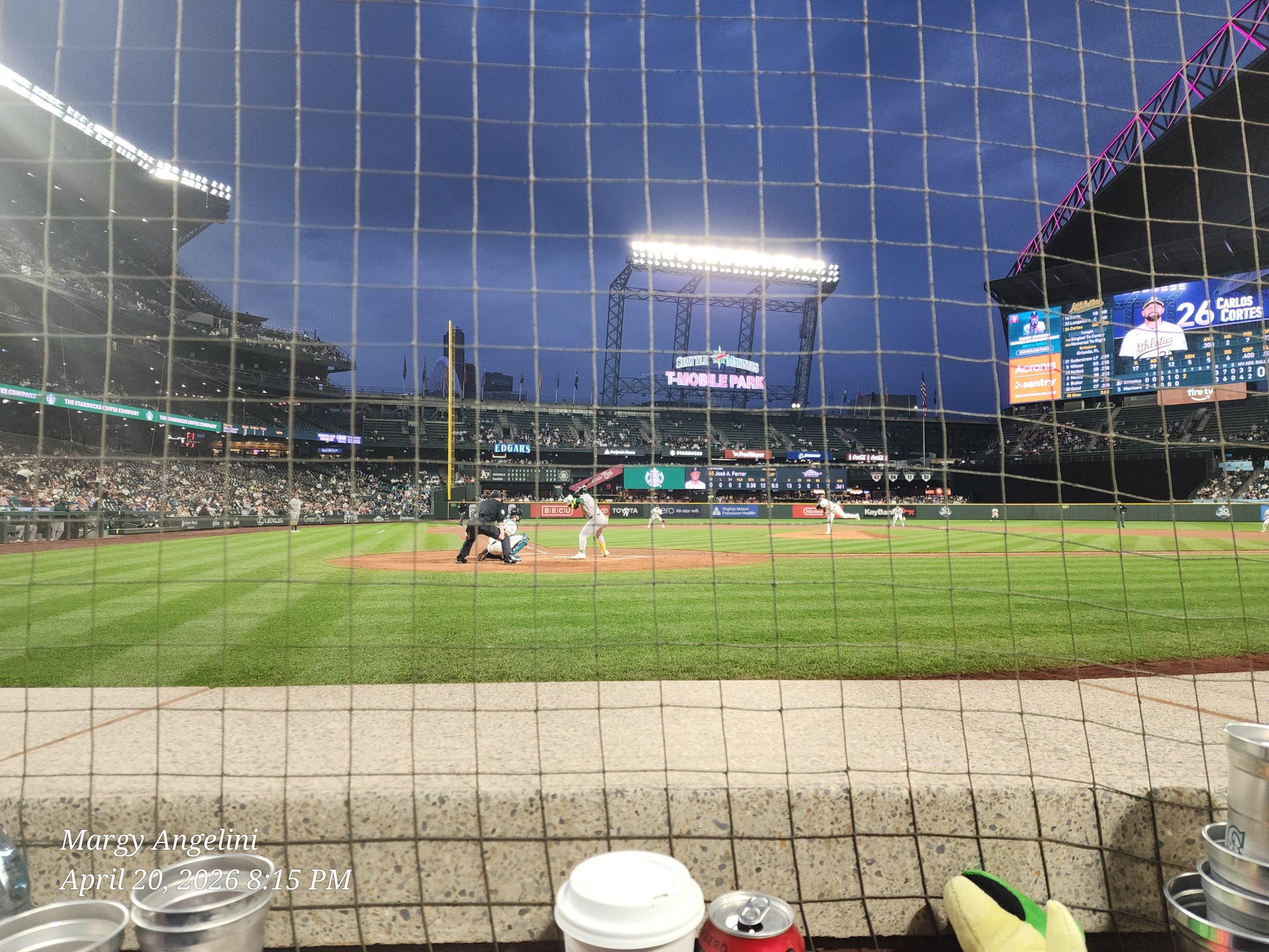 Real Fan View taken from Section 25 at T-Mobile Park by Margaret A