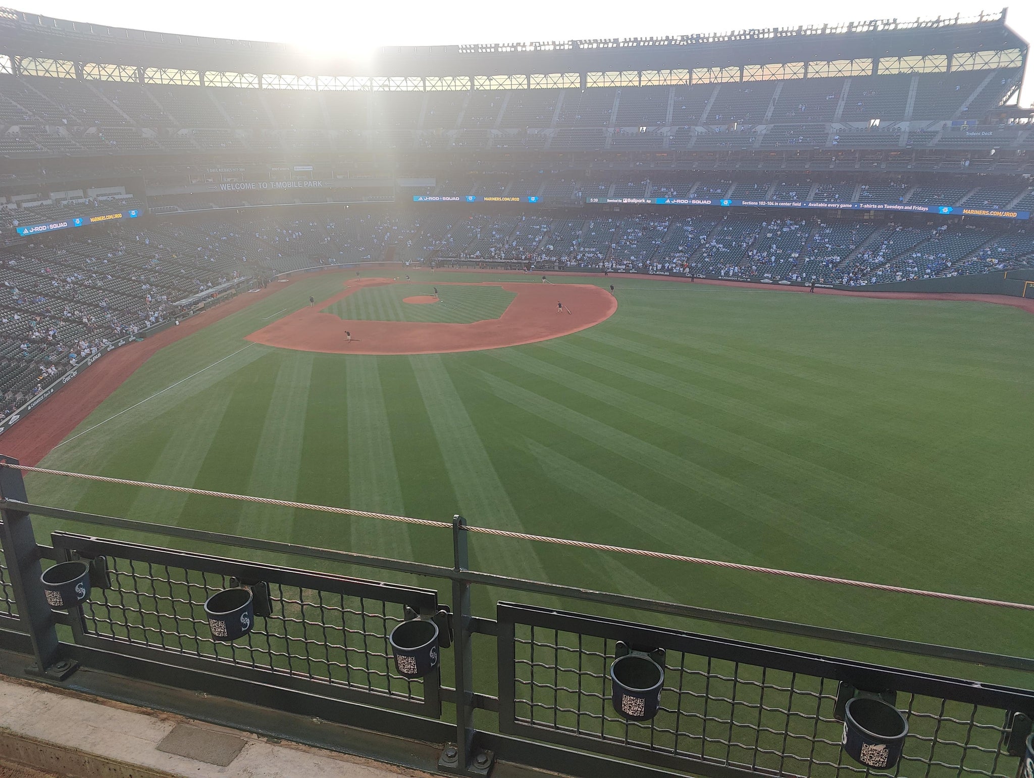 Real Fan View taken from Section 307 at T-Mobile Park by Gabriela L