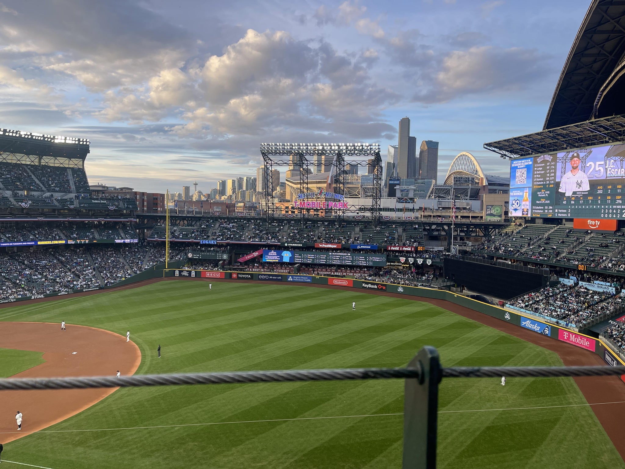 Real Fan View taken from Section 316 at T-Mobile Park by Aden B