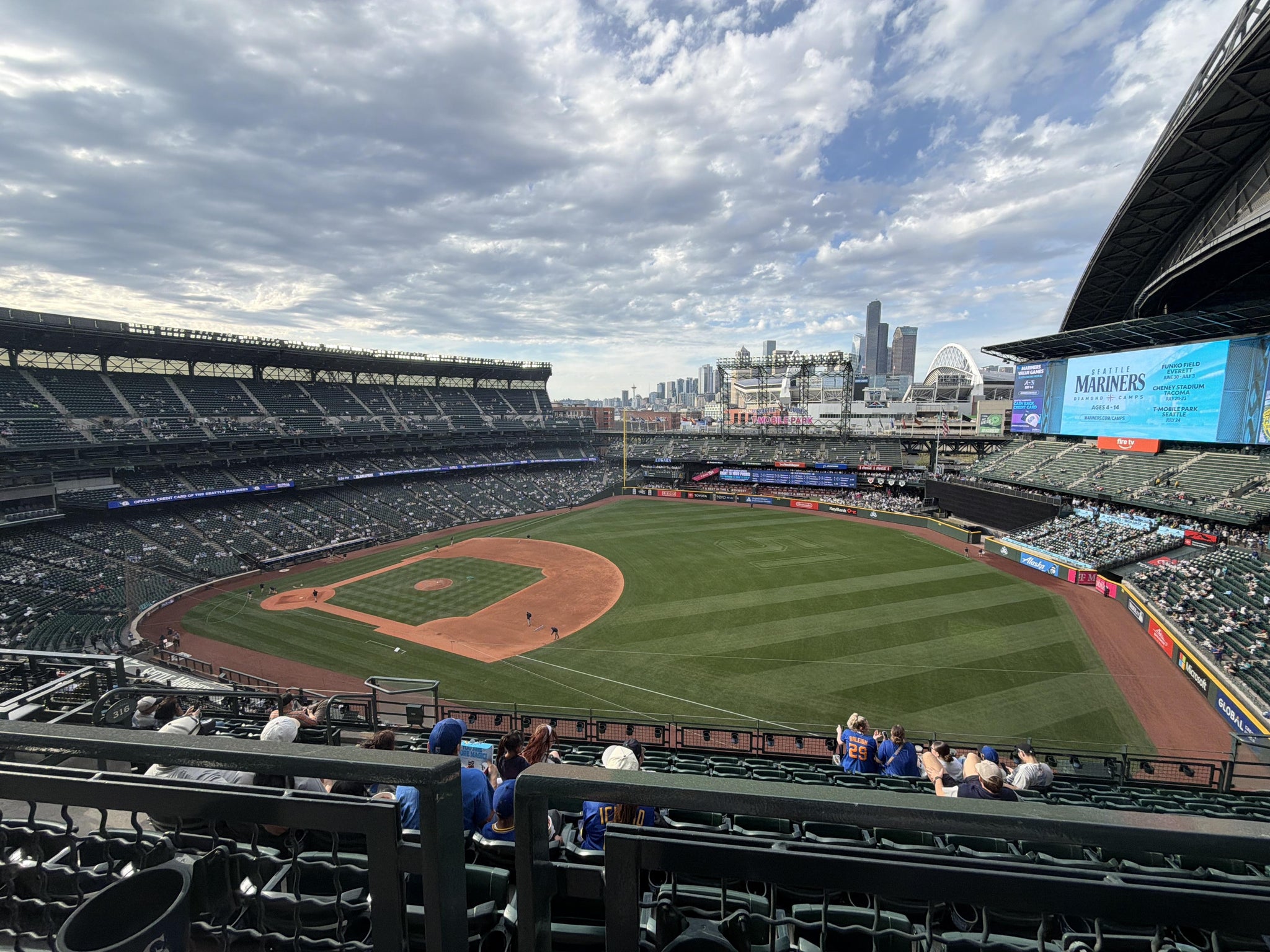 Real Fan View taken from Section 316 at T-Mobile Park by Jae K