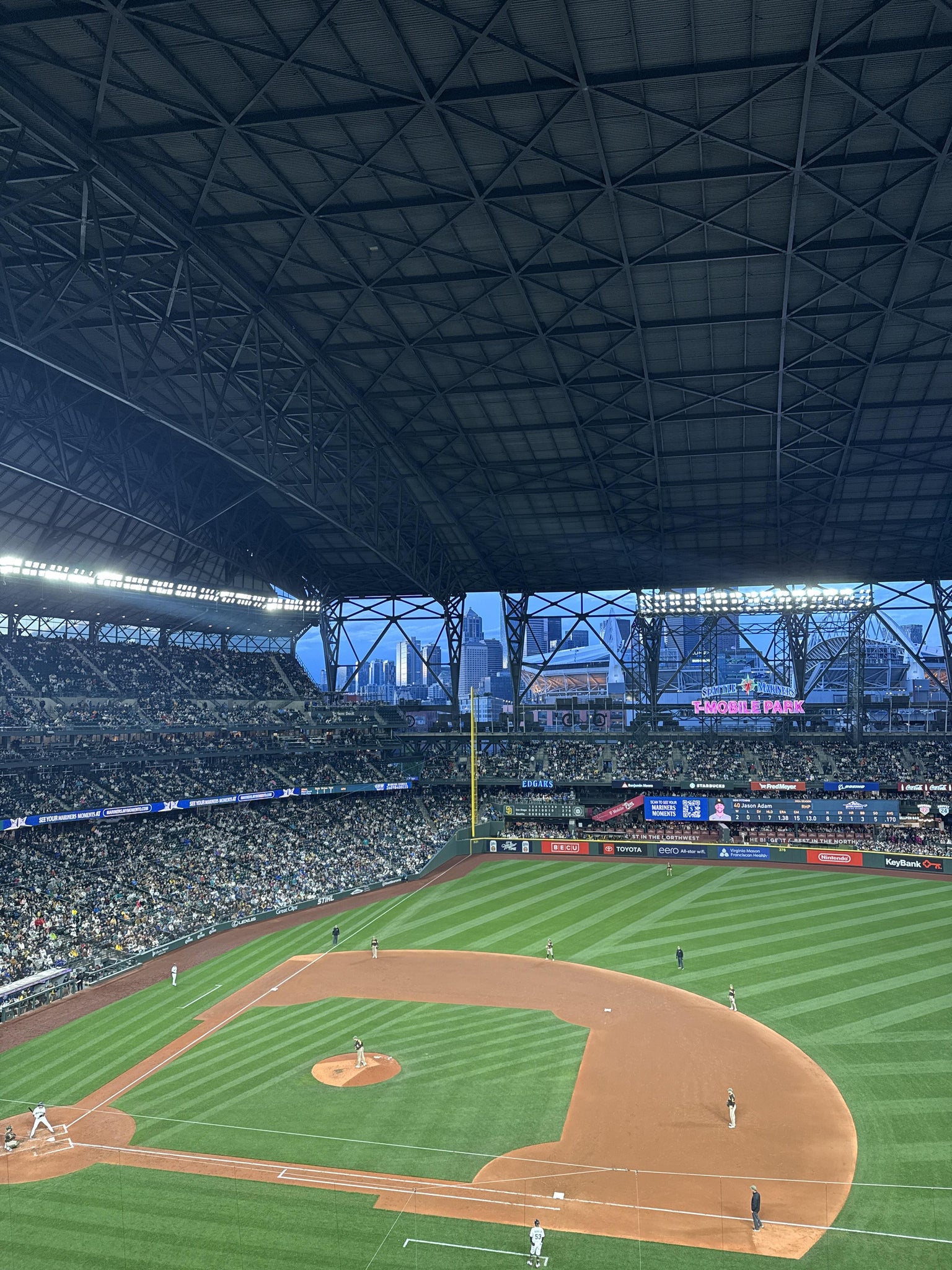 Real Fan View taken from Section 321 at T-Mobile Park by Ty D