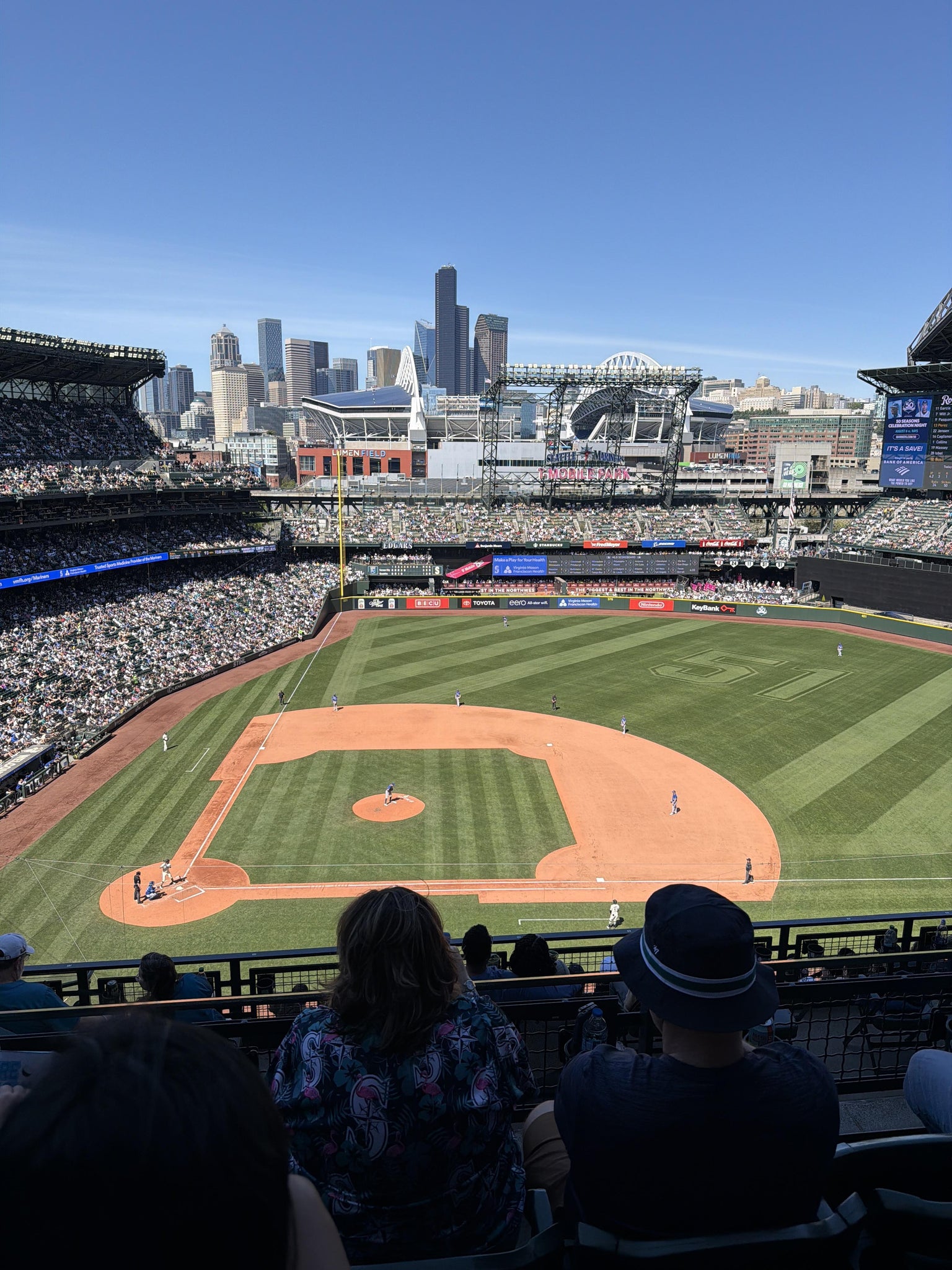 Real Fan View taken from Section 323 at T-Mobile Park by Anonymous User