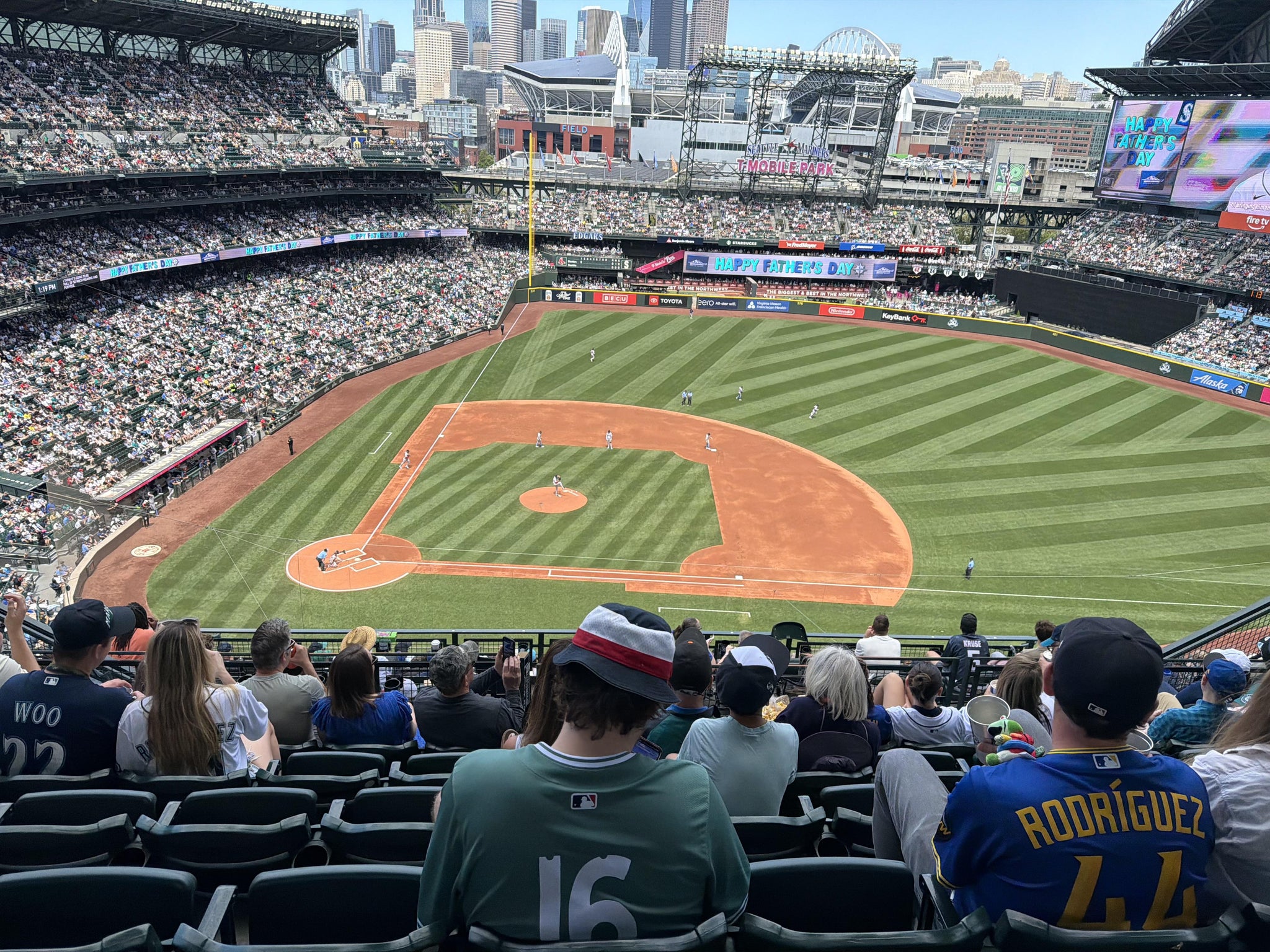 Real Fan View taken from Section 323 at T-Mobile Park by Sean G
