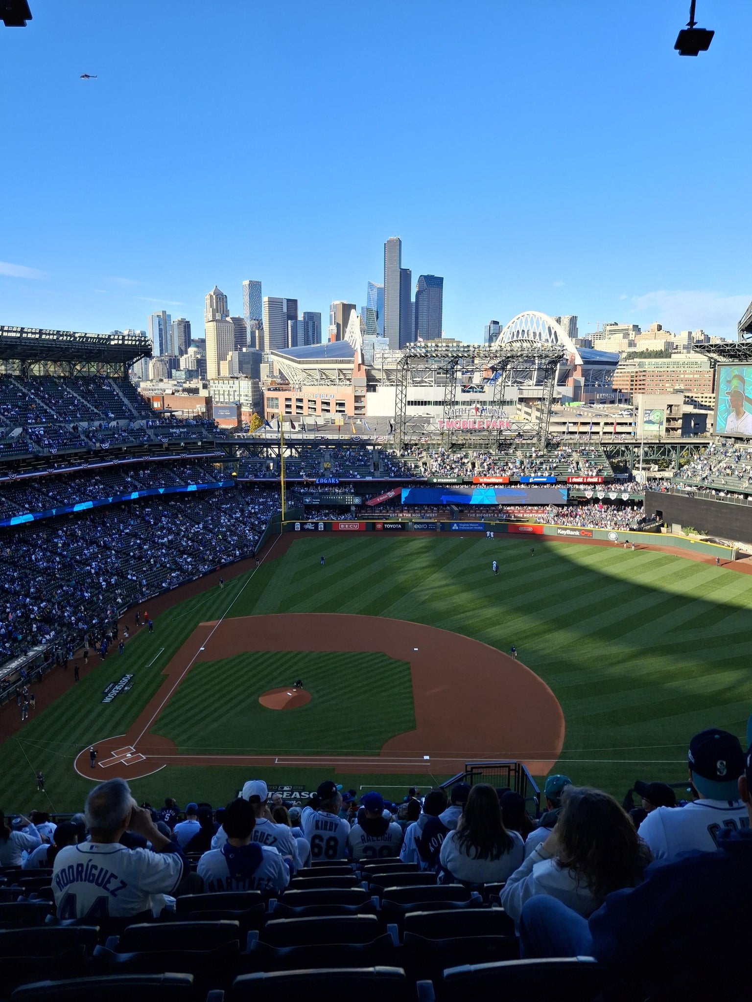 Real Fan View taken from Section 323 at T-Mobile Park by Christine G