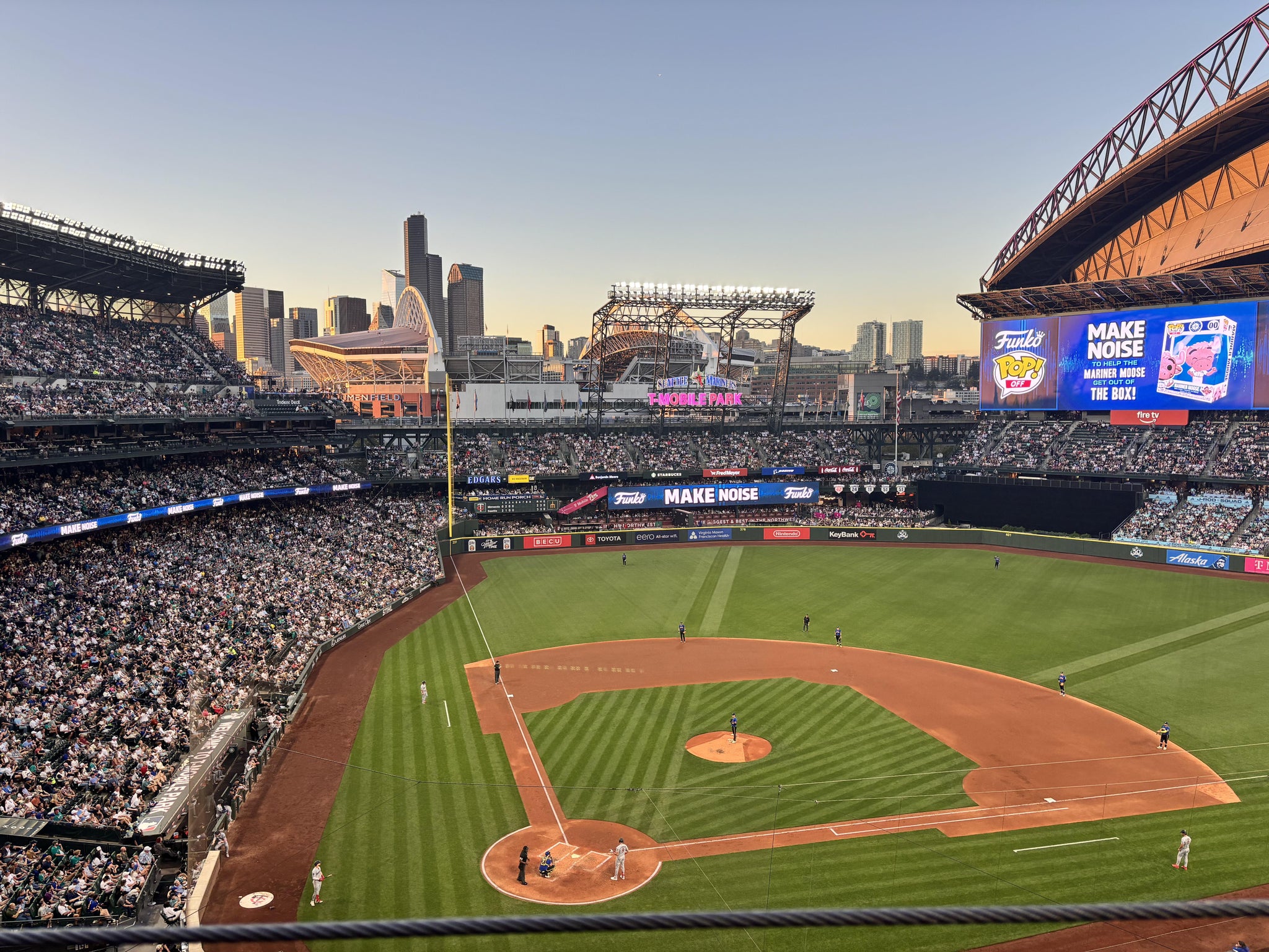 Real Fan View taken from Section 327 at T-Mobile Park by Mitchell  C