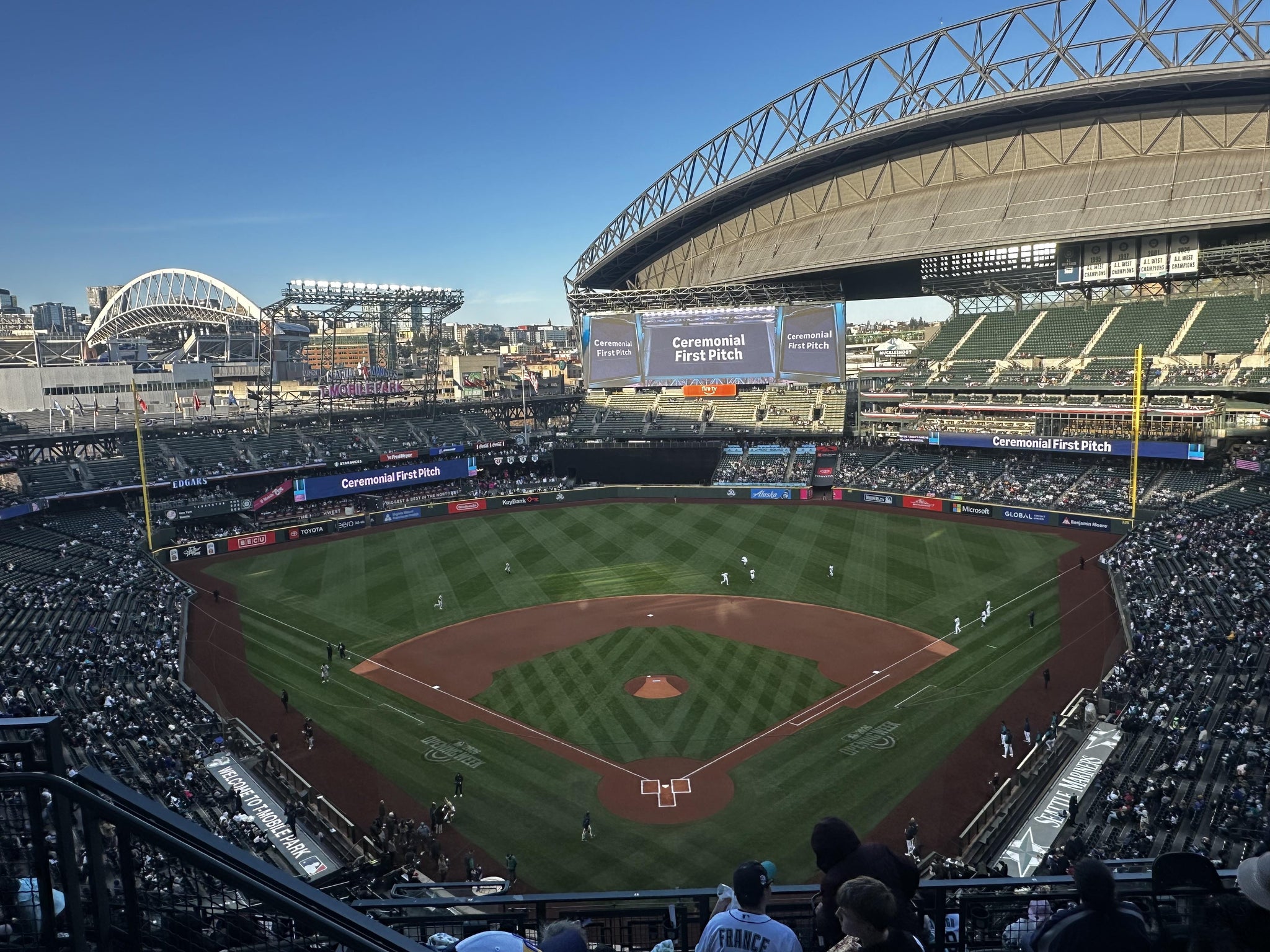 Real Fan View taken from Section 330 at T-Mobile Park by Thomas N
