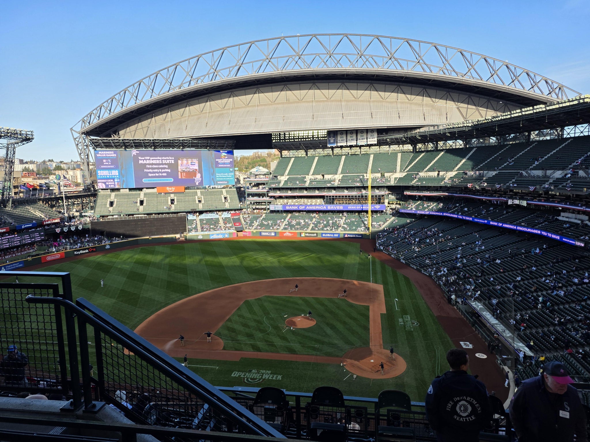 Real Fan View taken from Section 334 at T-Mobile Park by Edward S
