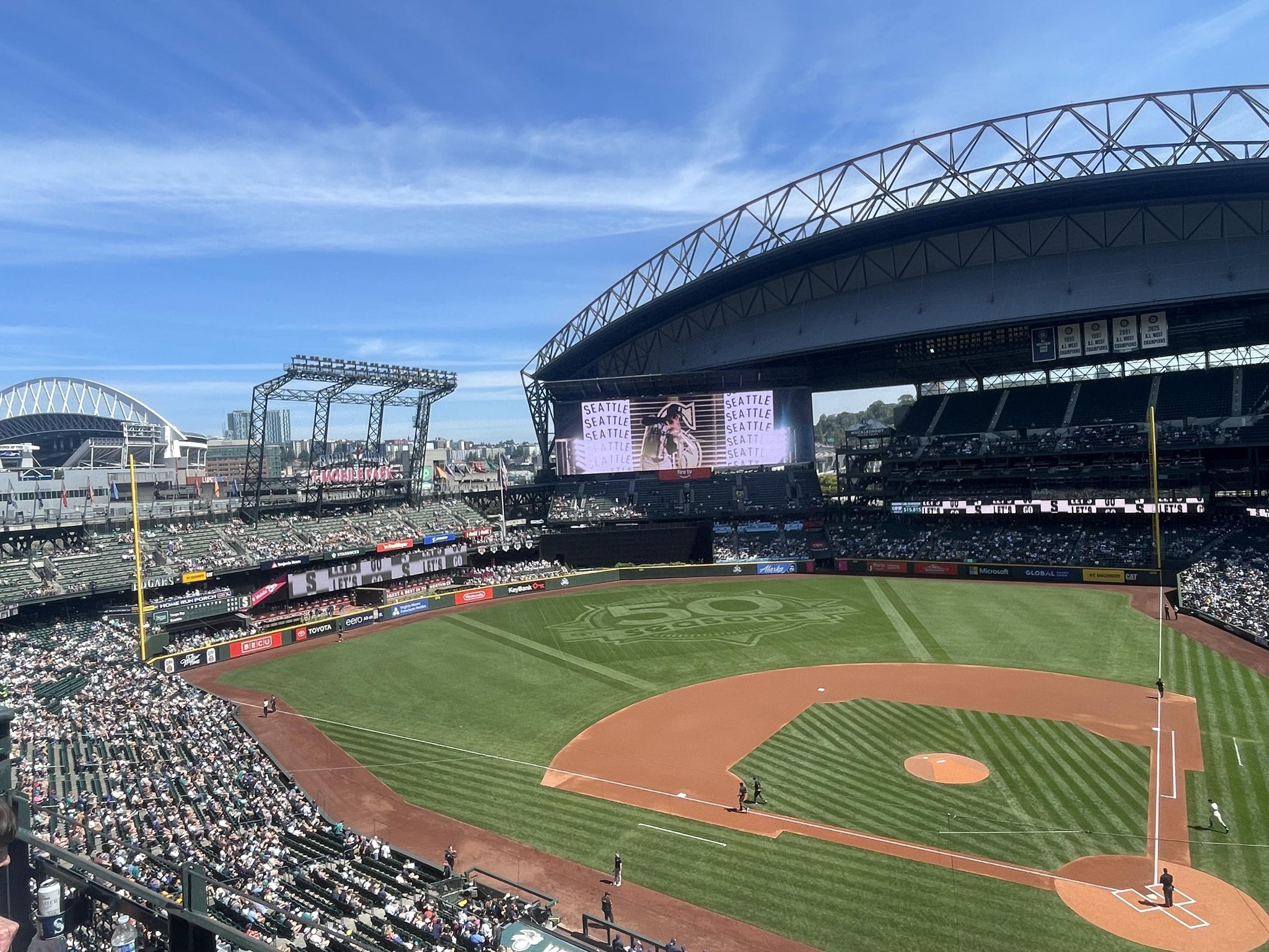 Real Fan View taken from Section 334 at T-Mobile Park by Reid W