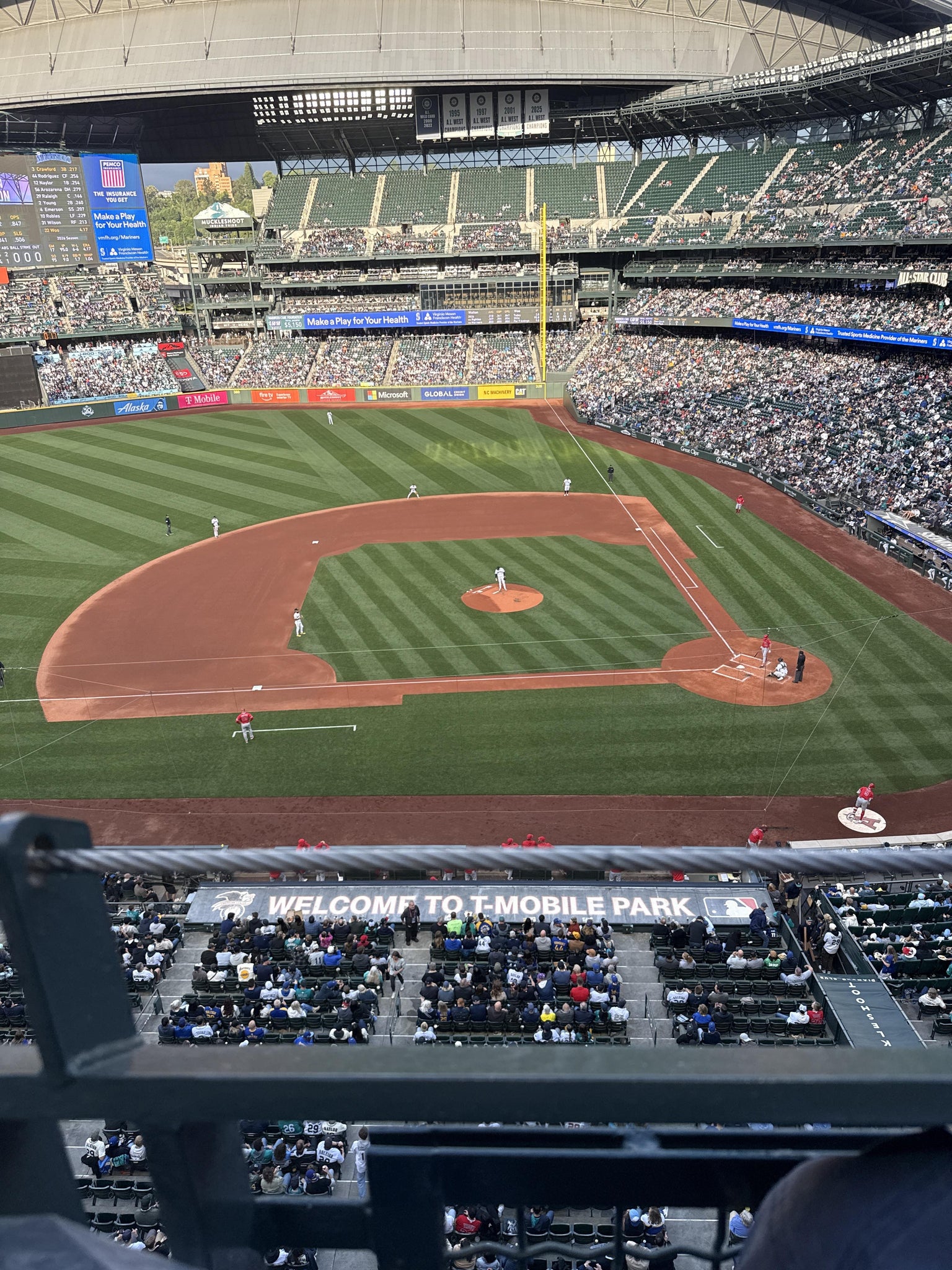 Real Fan View taken from Section 337 at T-Mobile Park by Perry C