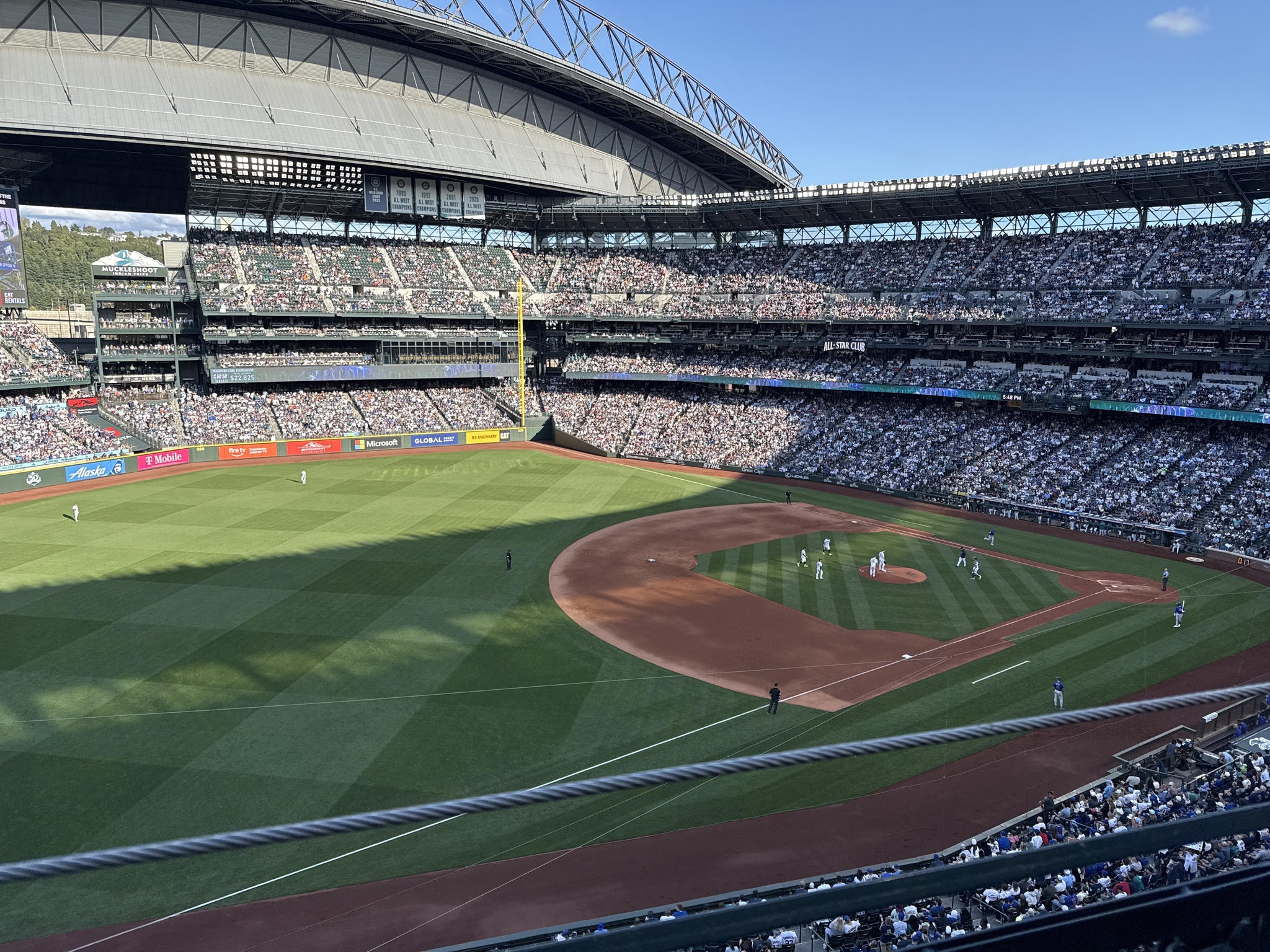 Real Fan View taken from Section 344 at T-Mobile Park by Dennis H