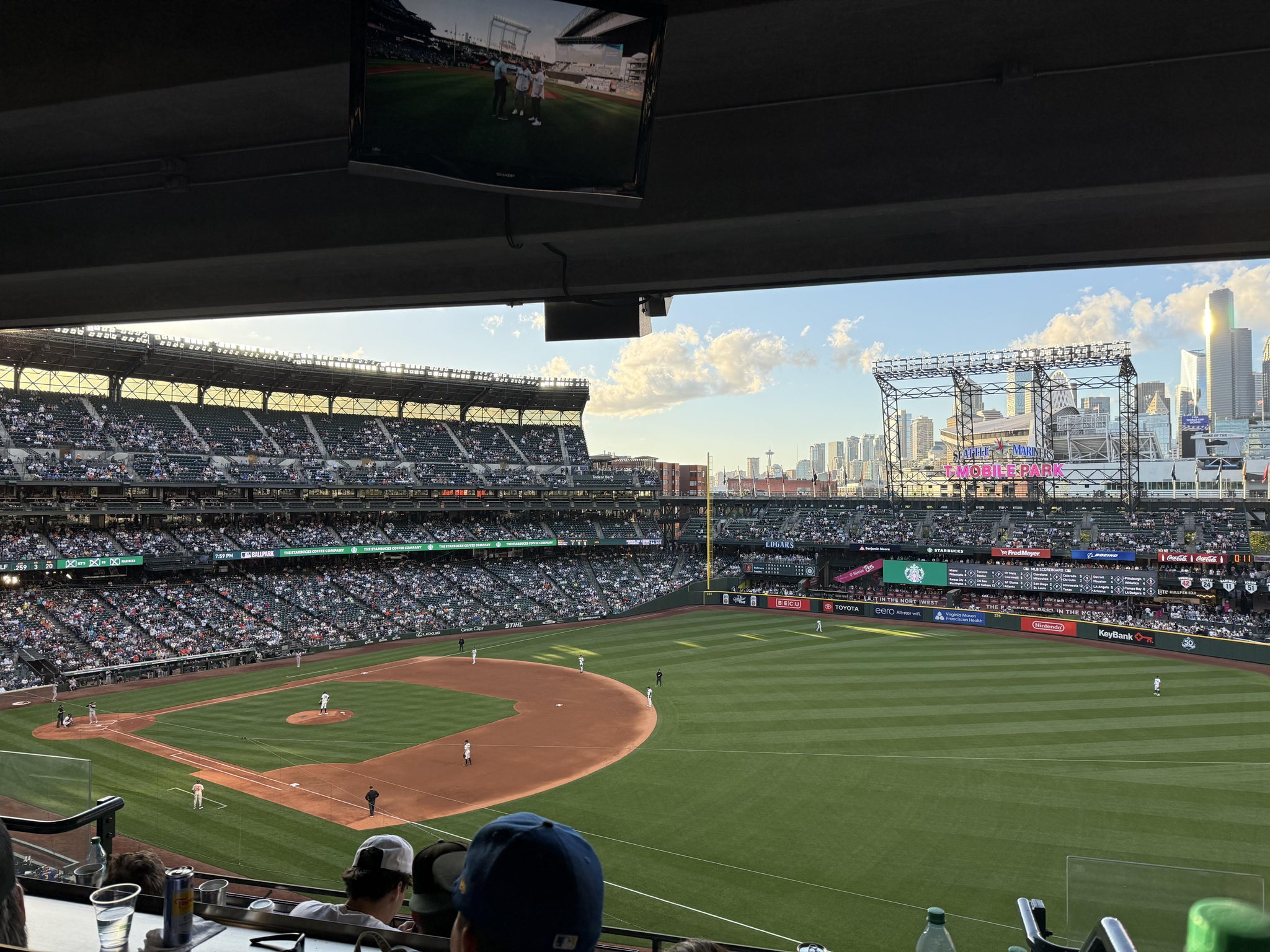 Real Fan View taken from ALL Star Club 9 at T-Mobile Park by James H