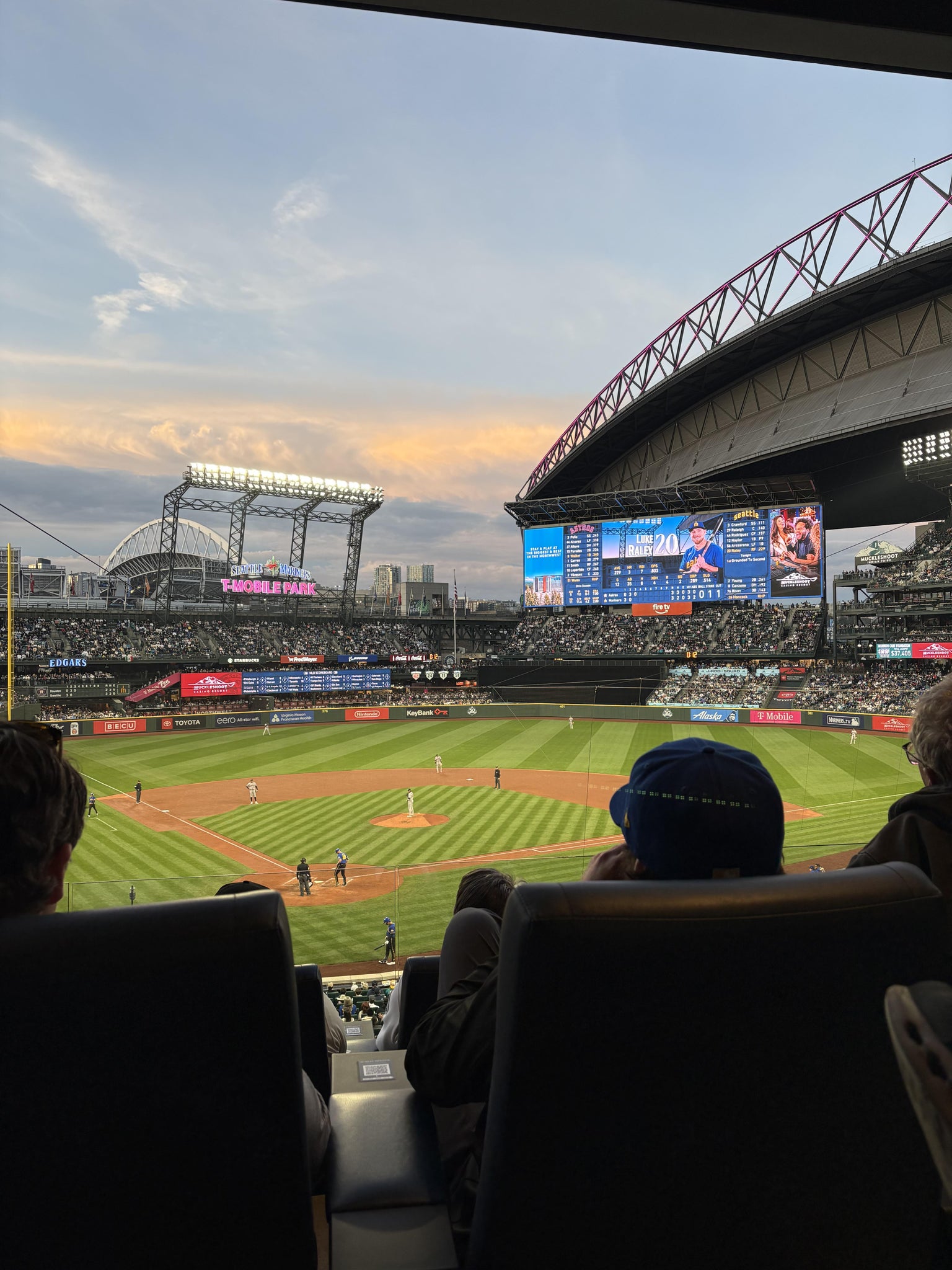 Real Fan View taken from Press Club 2 at T-Mobile Park by Jordan M
