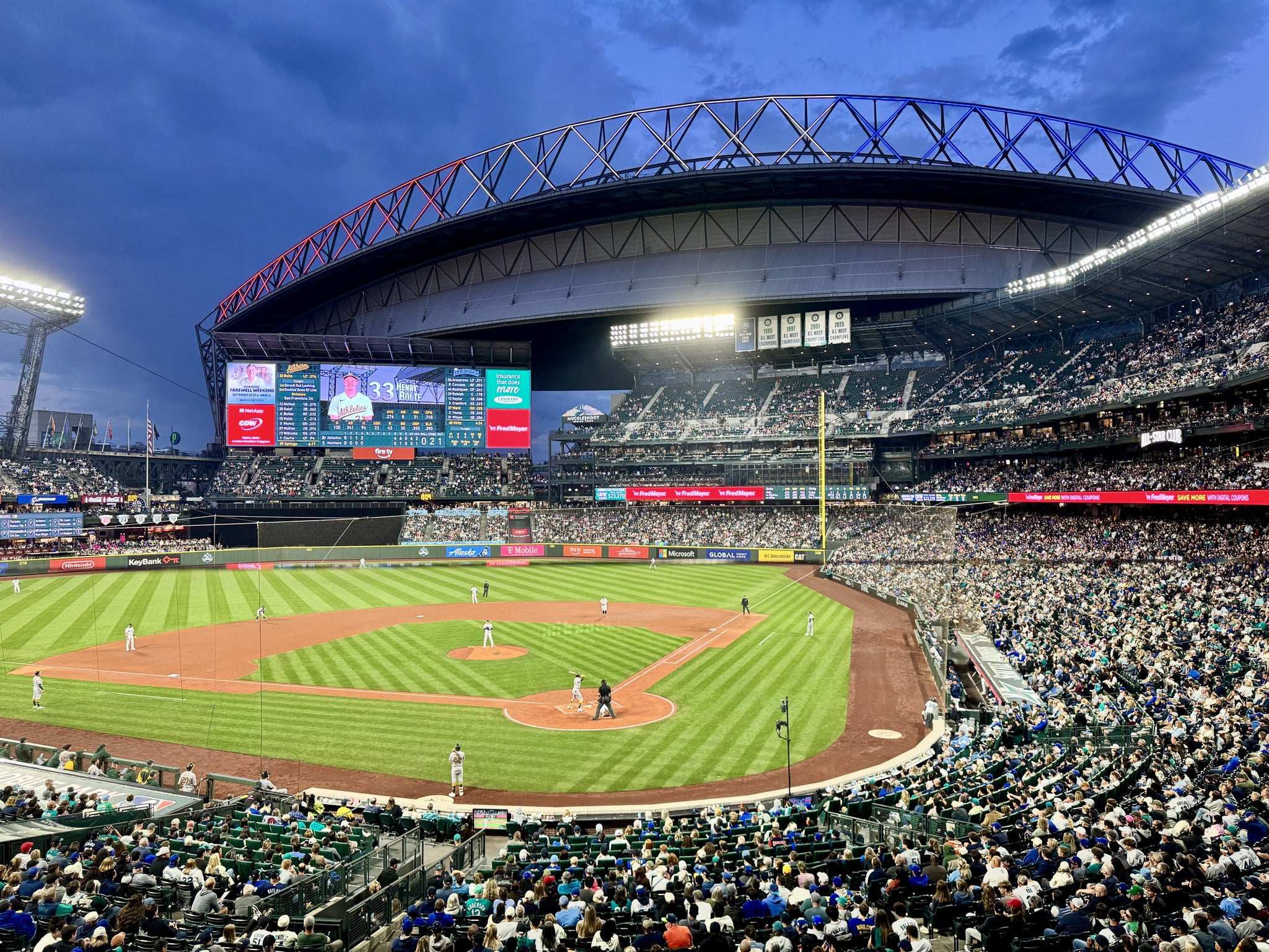 Real Fan View taken from Press Club 6 at T-Mobile Park by Joseph B