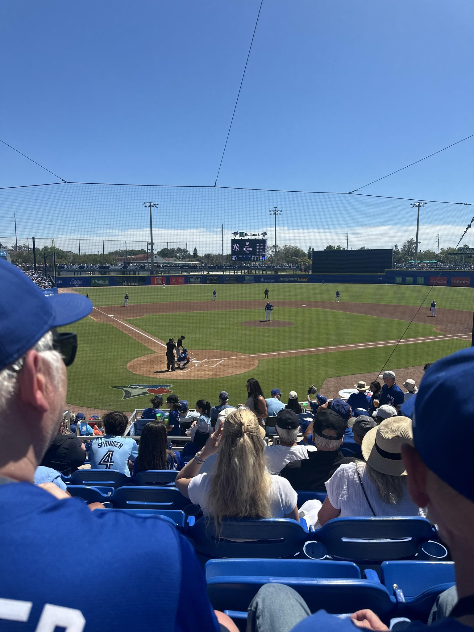 Real Fan View taken from Section 206 at TD Ballpark by Blair I