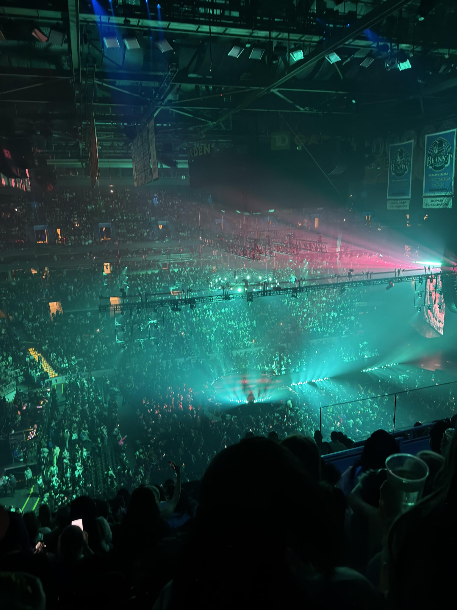 Real Fan View taken from Balcony 303 at TD Garden by Lloralis F