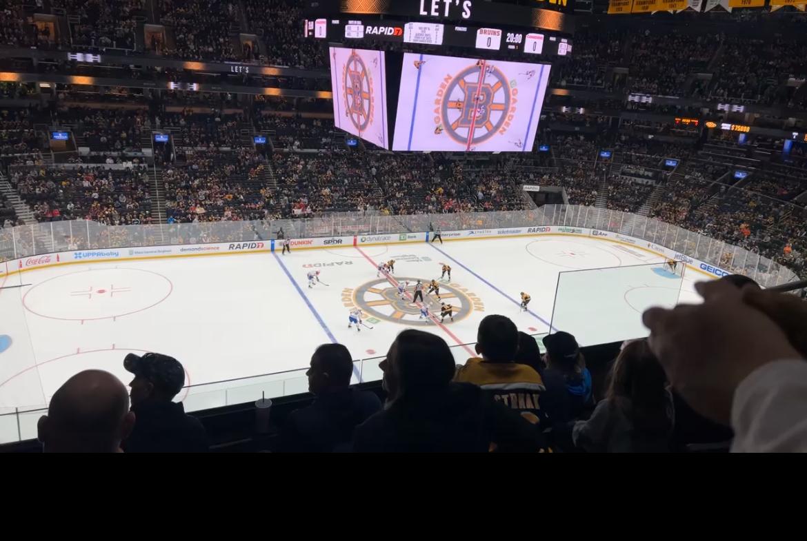Real Fan View taken from Balcony 303 at TD Garden by Danielle E