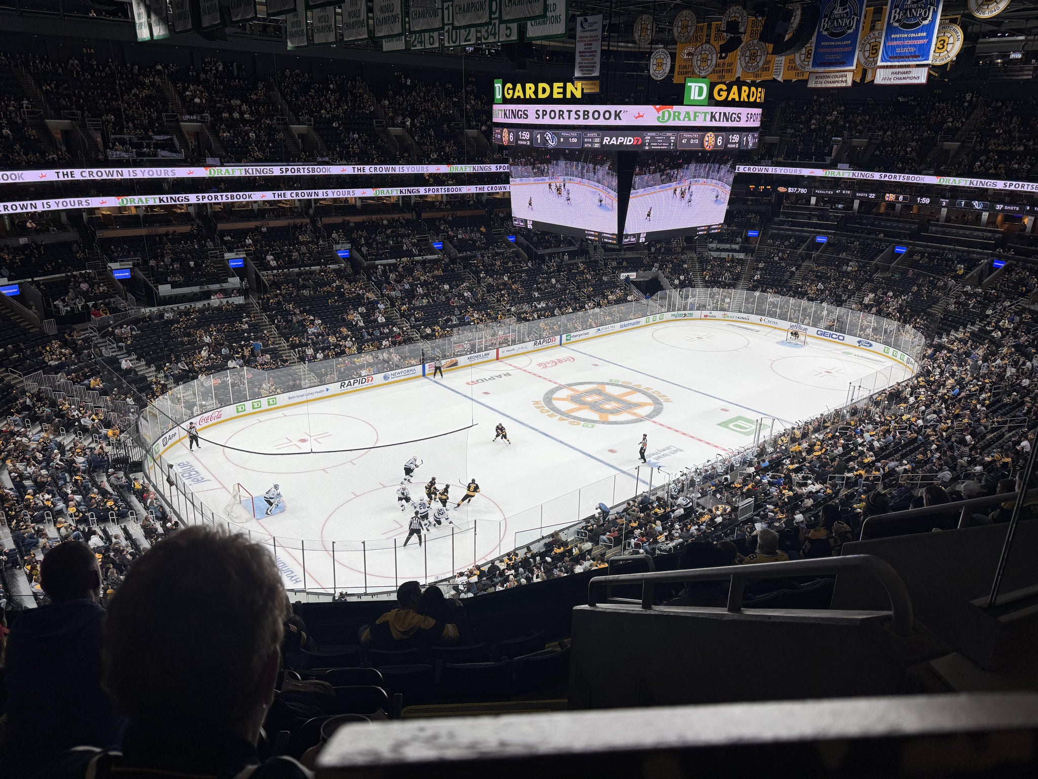 Real Fan View taken from Balcony 305 at TD Garden by Sandra B