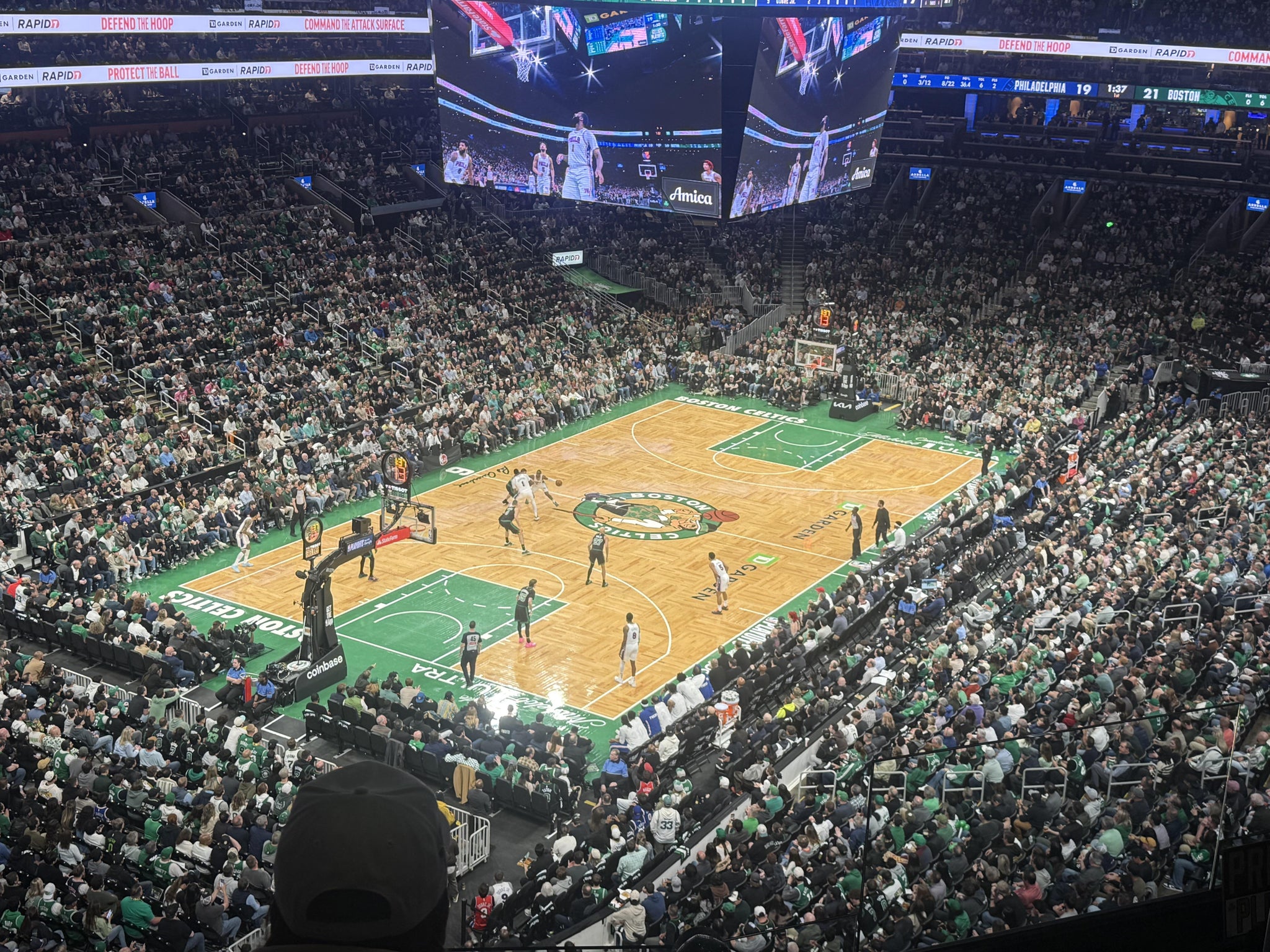 Real Fan View taken from Balcony 306 at TD Garden by Srinadh K