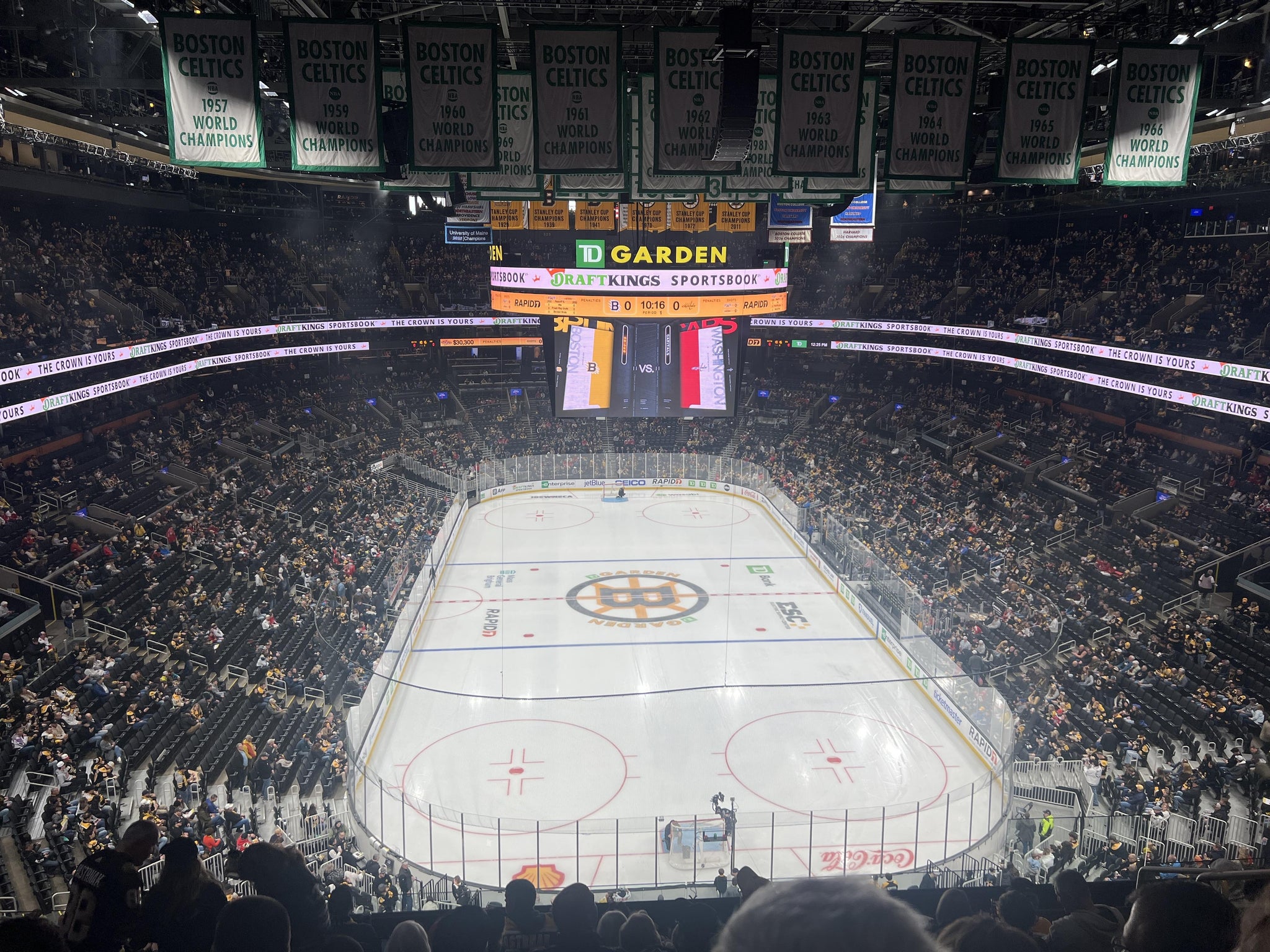 Real Fan View taken from Balcony 309 at TD Garden by Anthony S