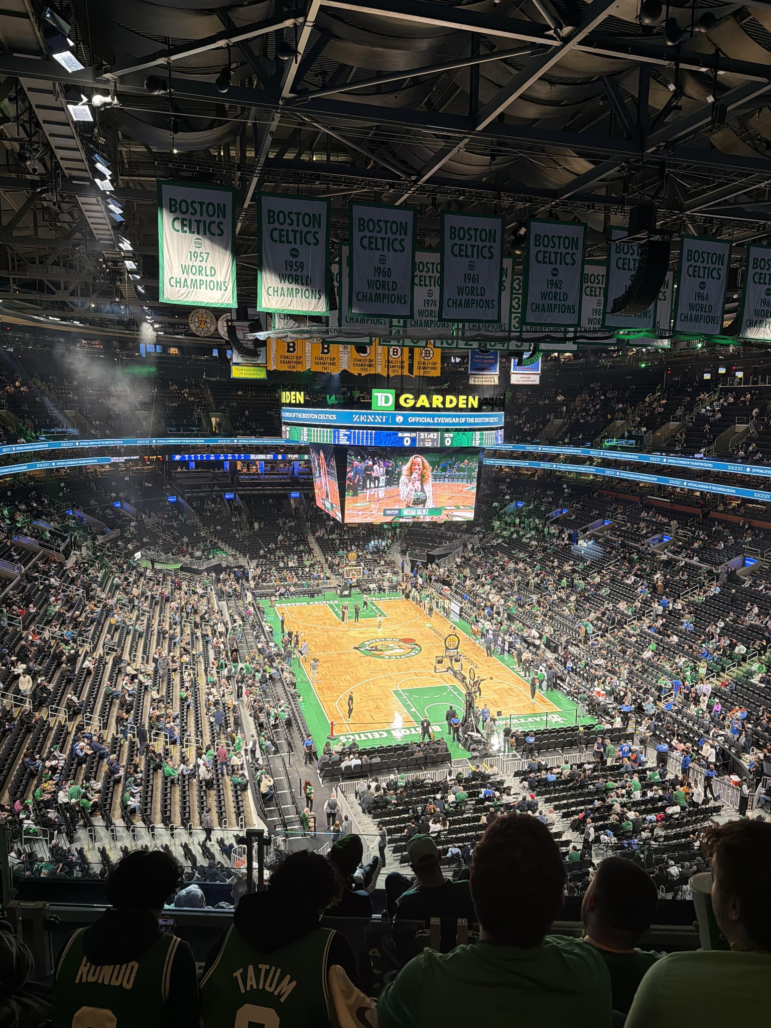 Real Fan View taken from Balcony 310 at TD Garden by Mikayla R