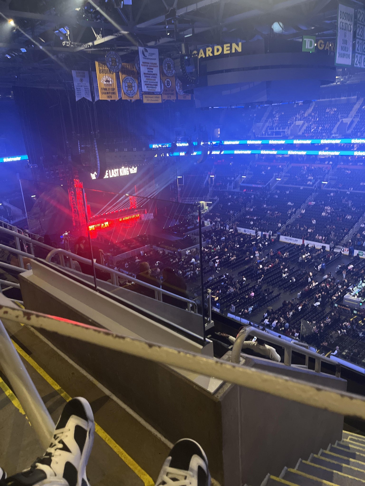 Real Fan View taken from Balcony 313 at TD Garden by Aubryana H