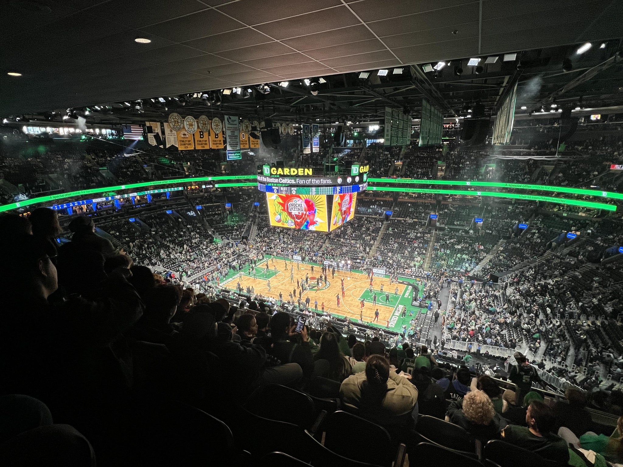 Real Fan View taken from Balcony 314 at TD Garden by Anthony S