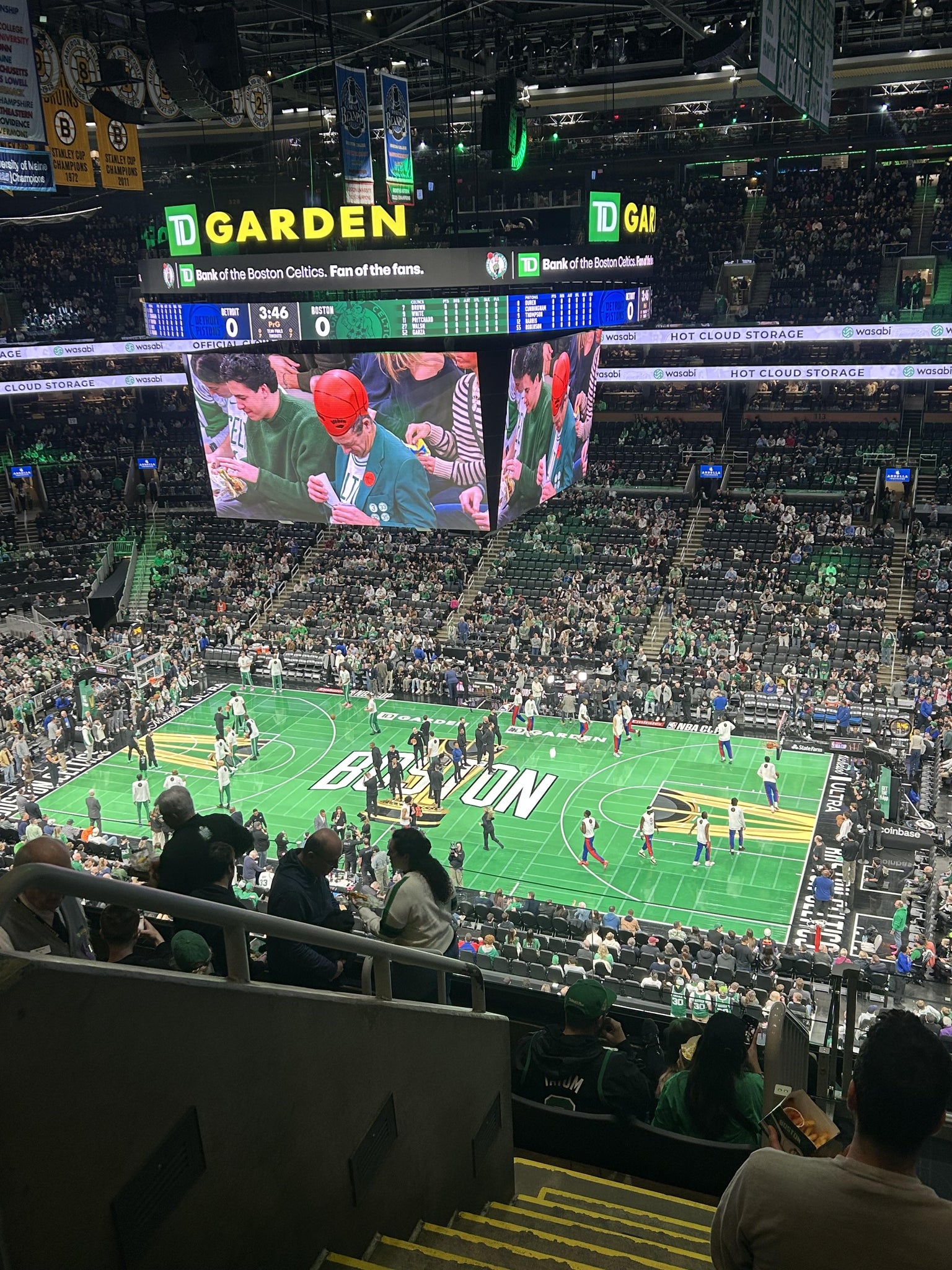 Real Fan View taken from Balcony 314 at TD Garden by Anonymous User