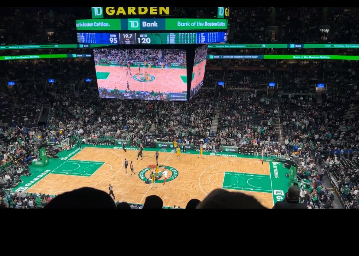 Real Fan View taken from Balcony 315 at TD Garden by Danielle E