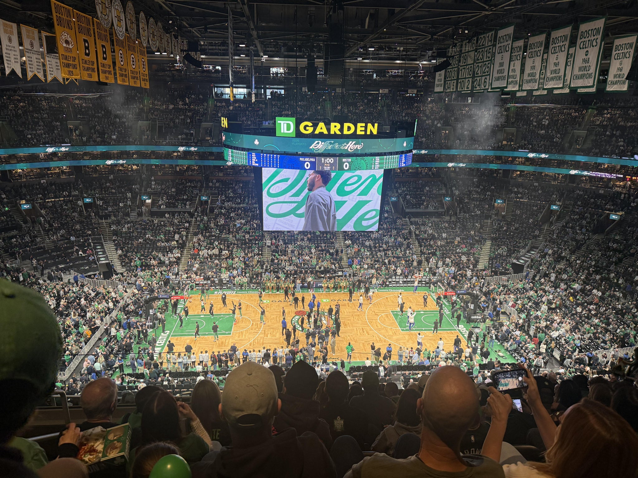 Real Fan View taken from Balcony 316 at TD Garden by Srinadh K