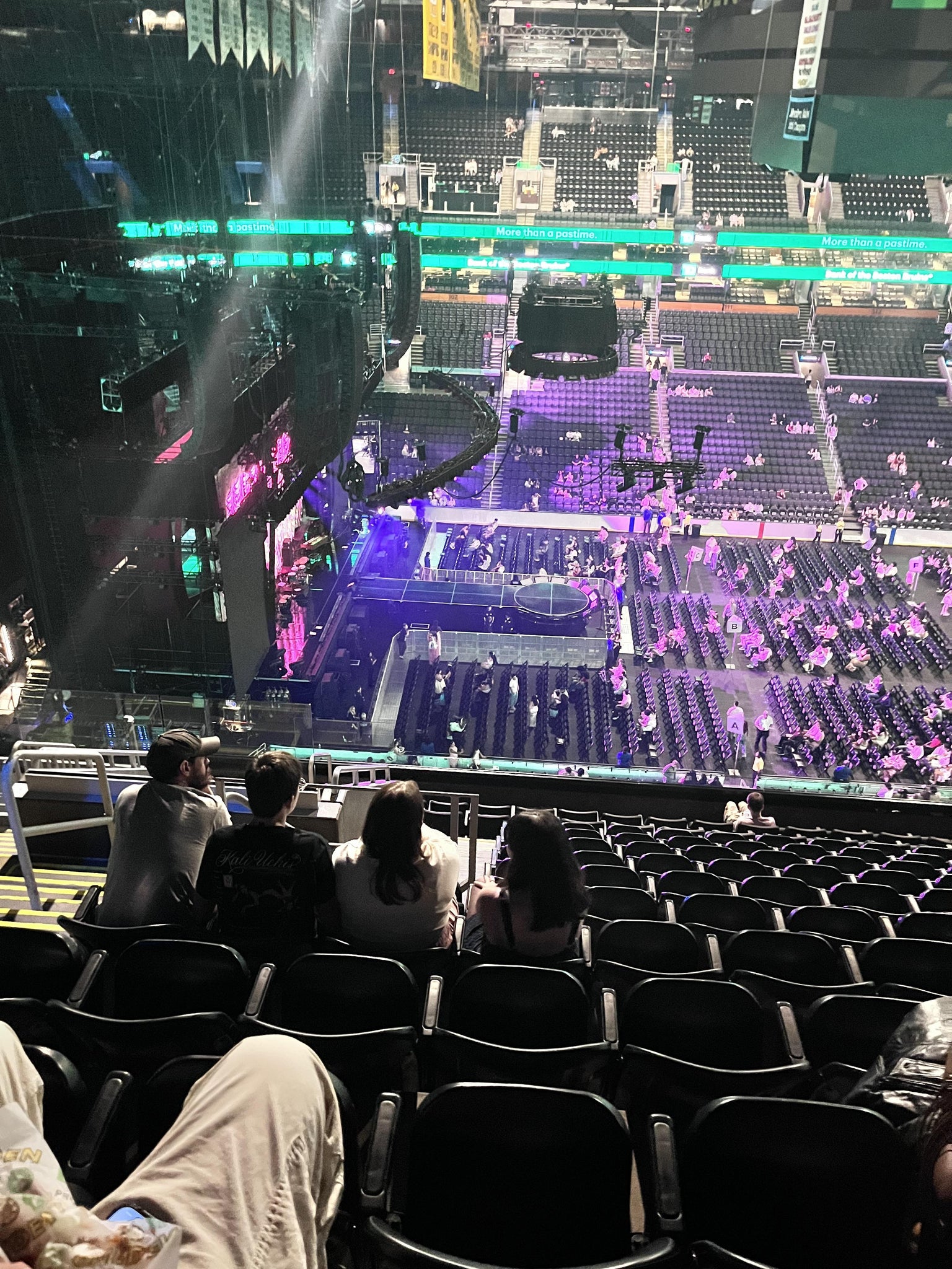 Real Fan View taken from Balcony 317 at TD Garden by Grover S