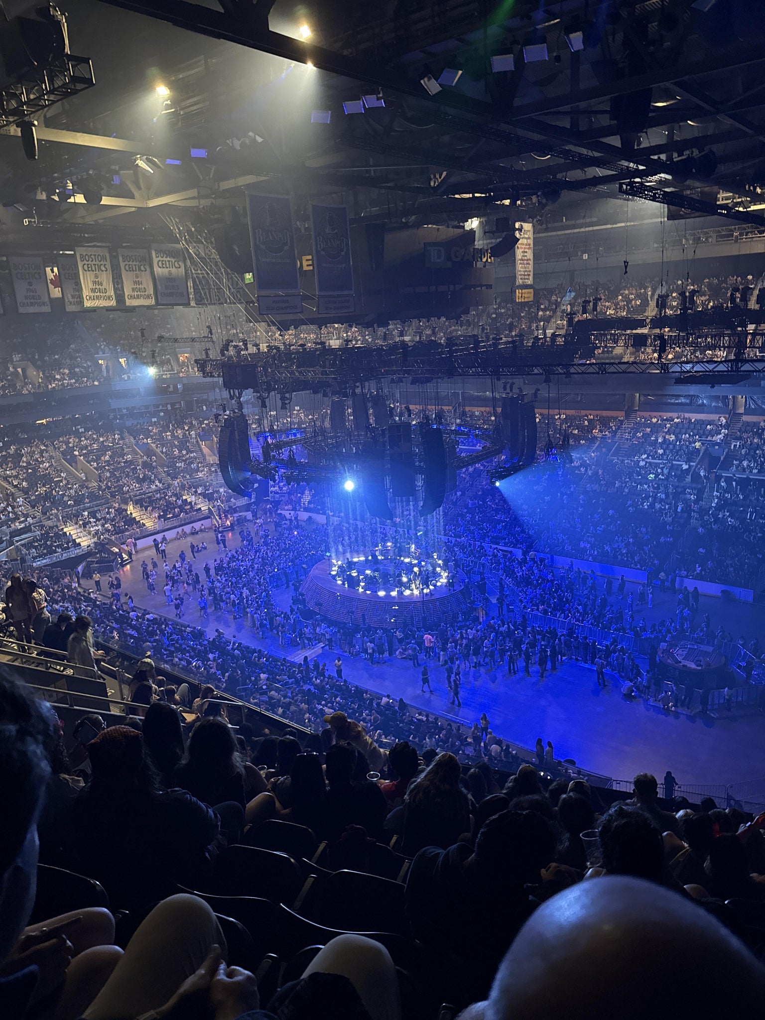 Real Fan View taken from Balcony 328 at TD Garden by Christian D