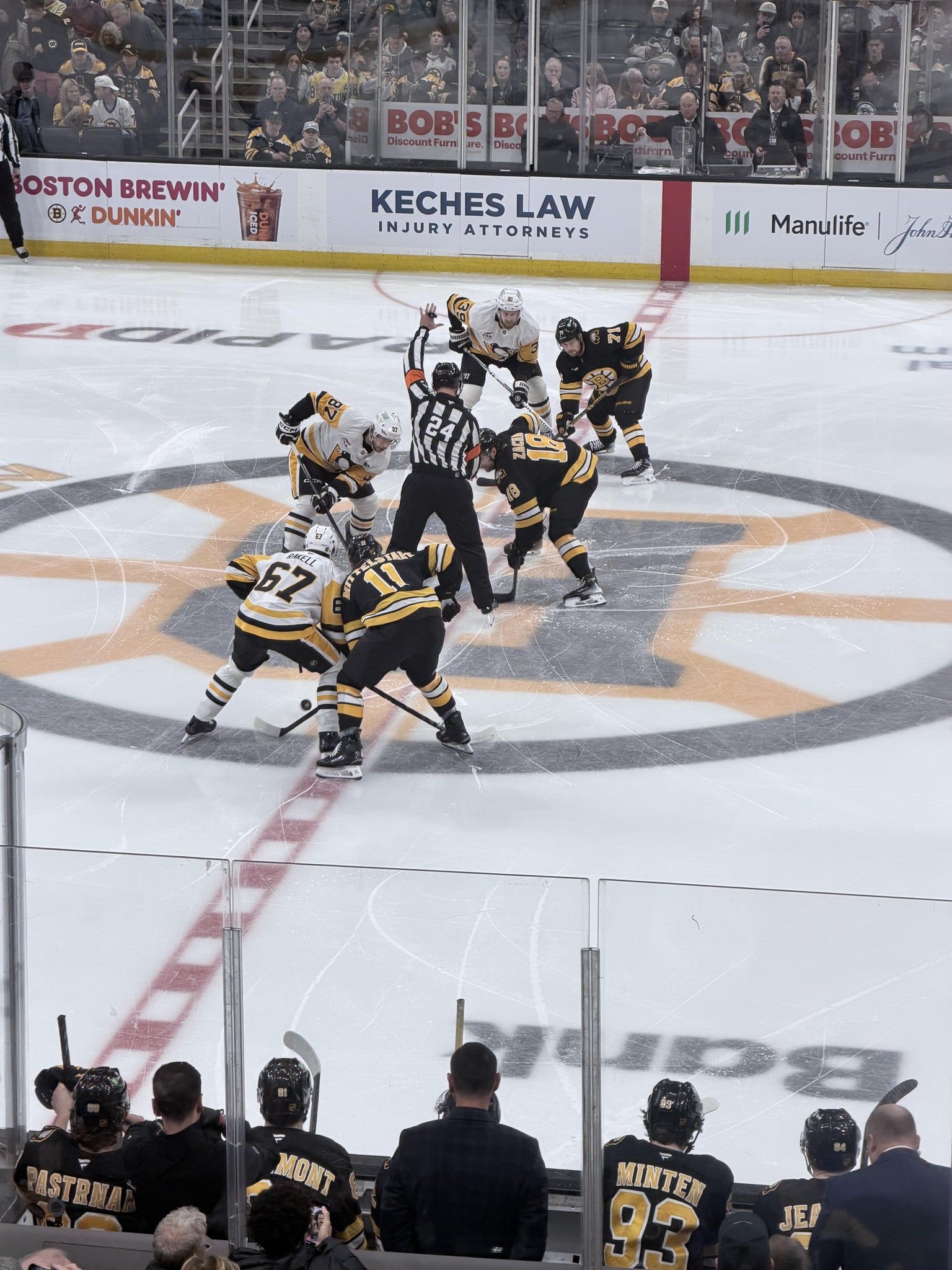 Real Fan View taken from Loge 1 at TD Garden by Jeremy T