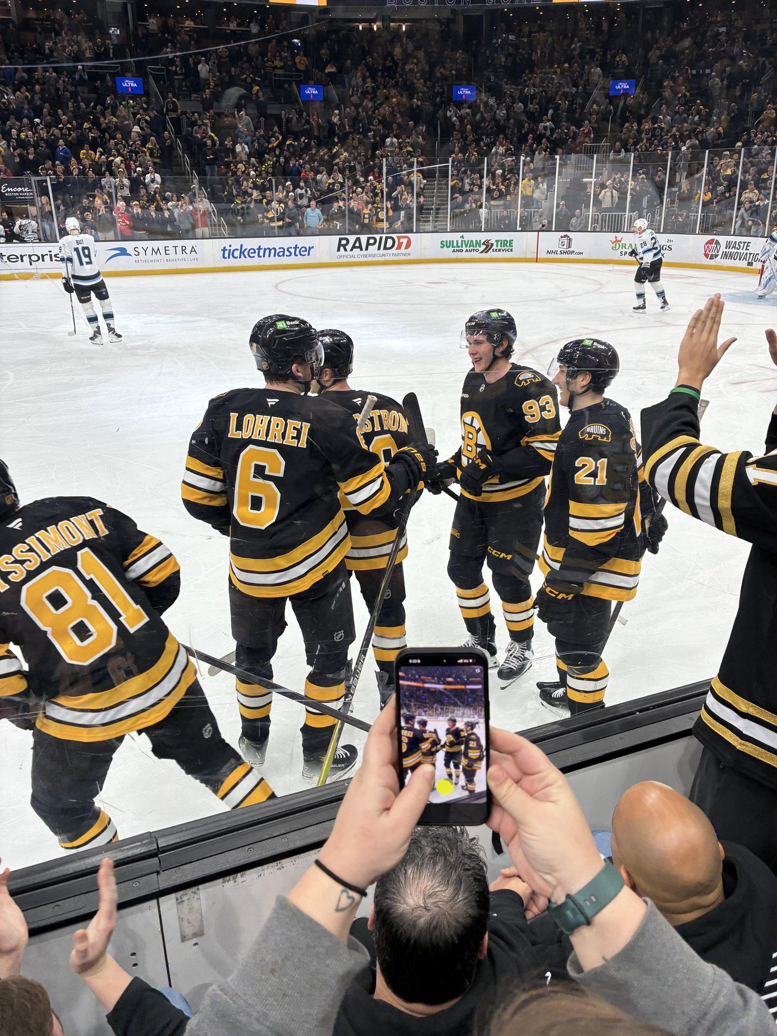 Real Fan View taken from Loge 11 at TD Garden by Zach K
