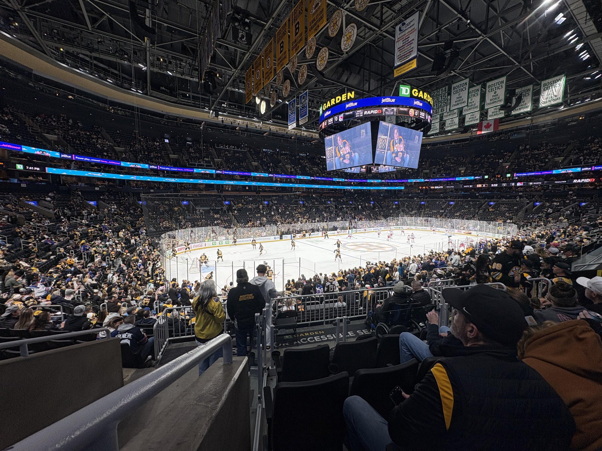 Real Fan View taken from Loge 15 at TD Garden by Anonymous User