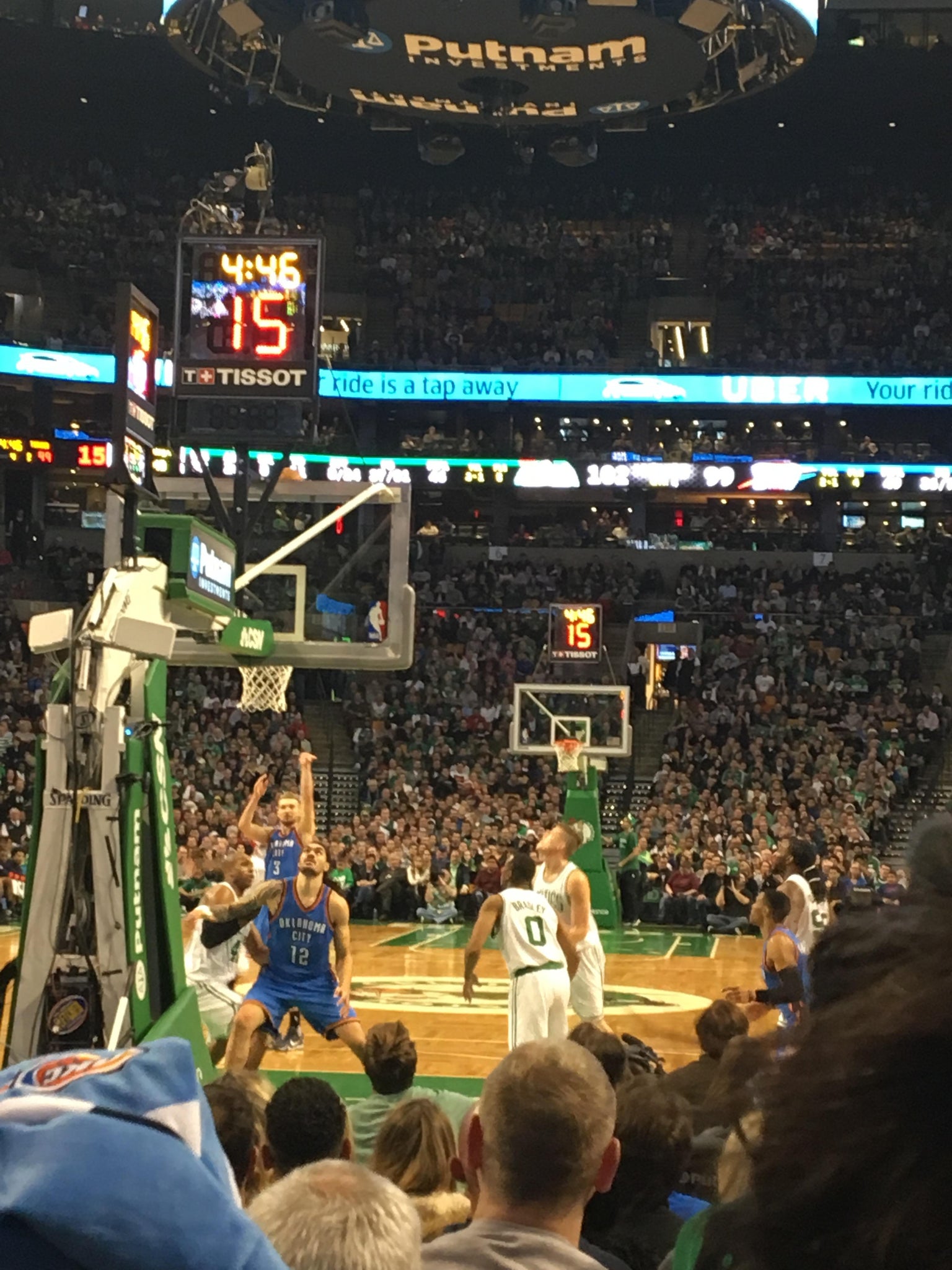 Real Fan View taken from Loge 17 at TD Garden by Steve R