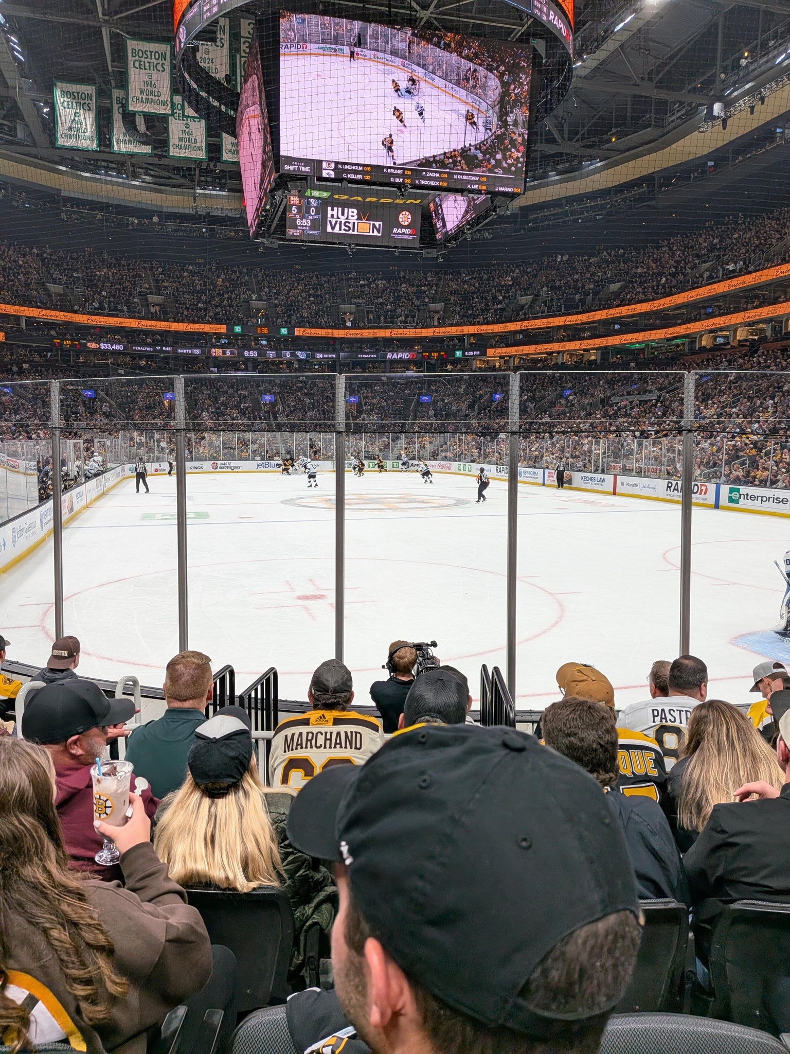 Real Fan View taken from Loge 18 at TD Garden by Curtis C
