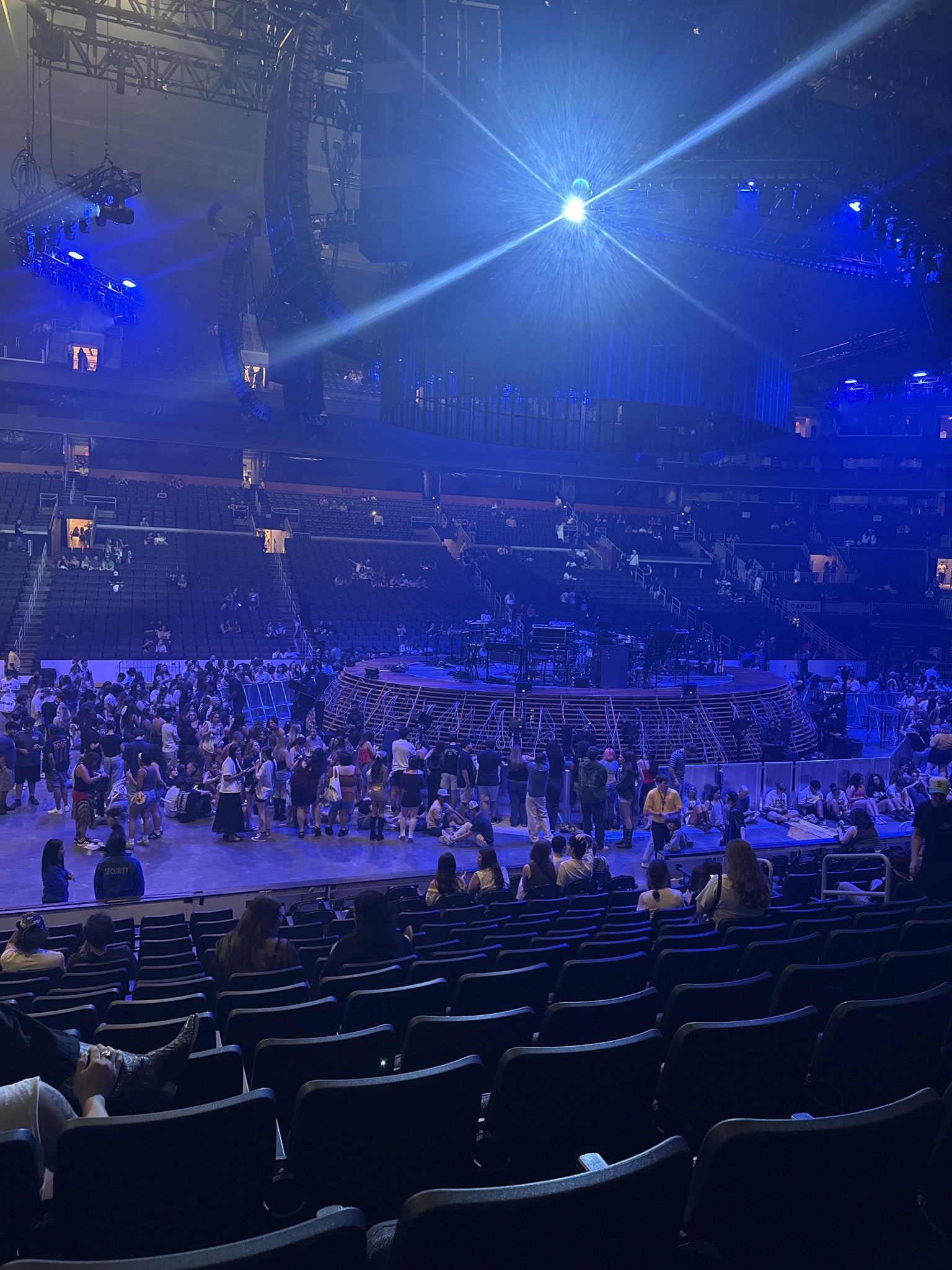 Vue réelle des fans prise de la Loge 2 au site TD Garden par Ryan B