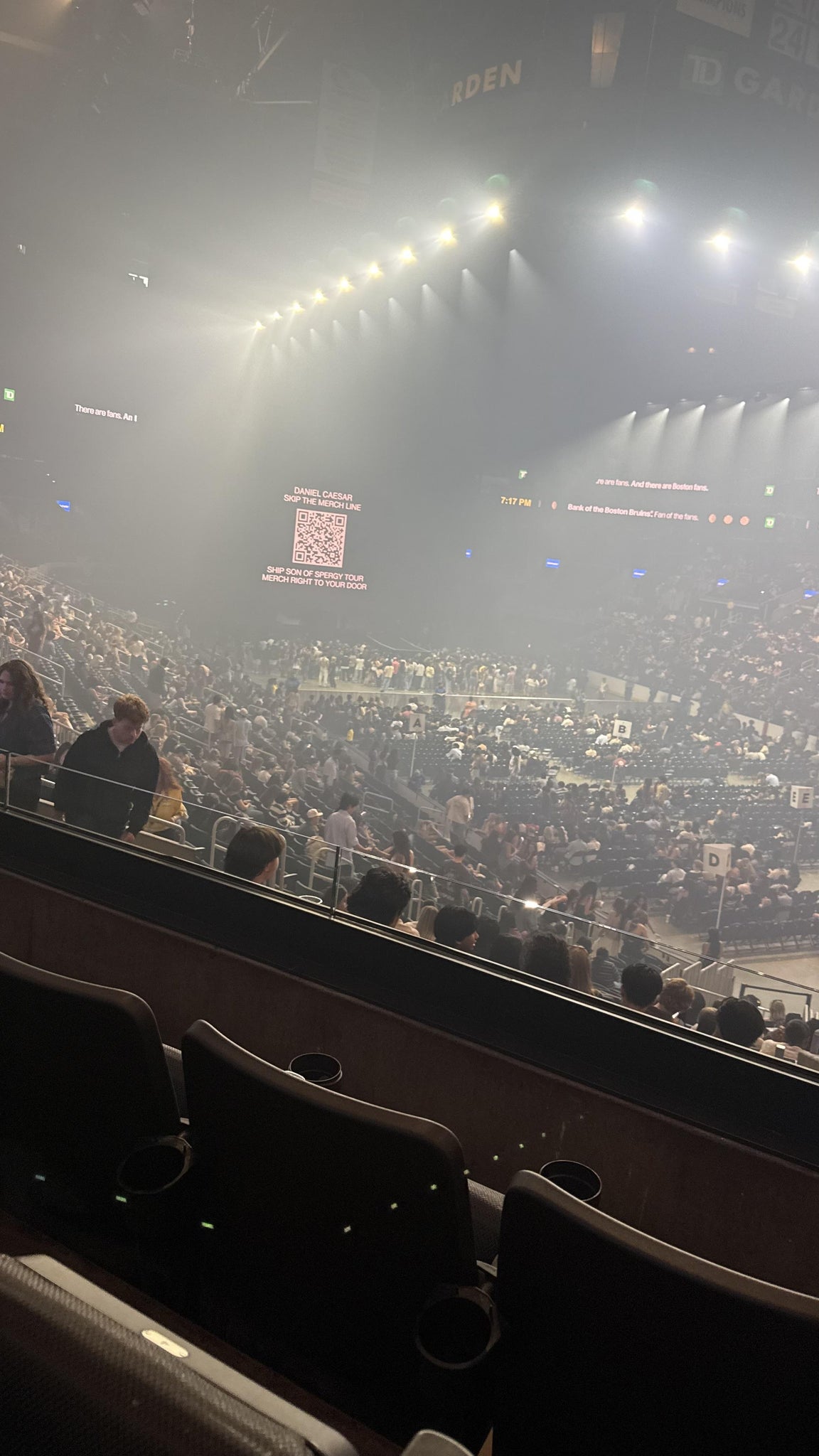 Real Fan View taken from Loge 9 at TD Garden by Anthony A