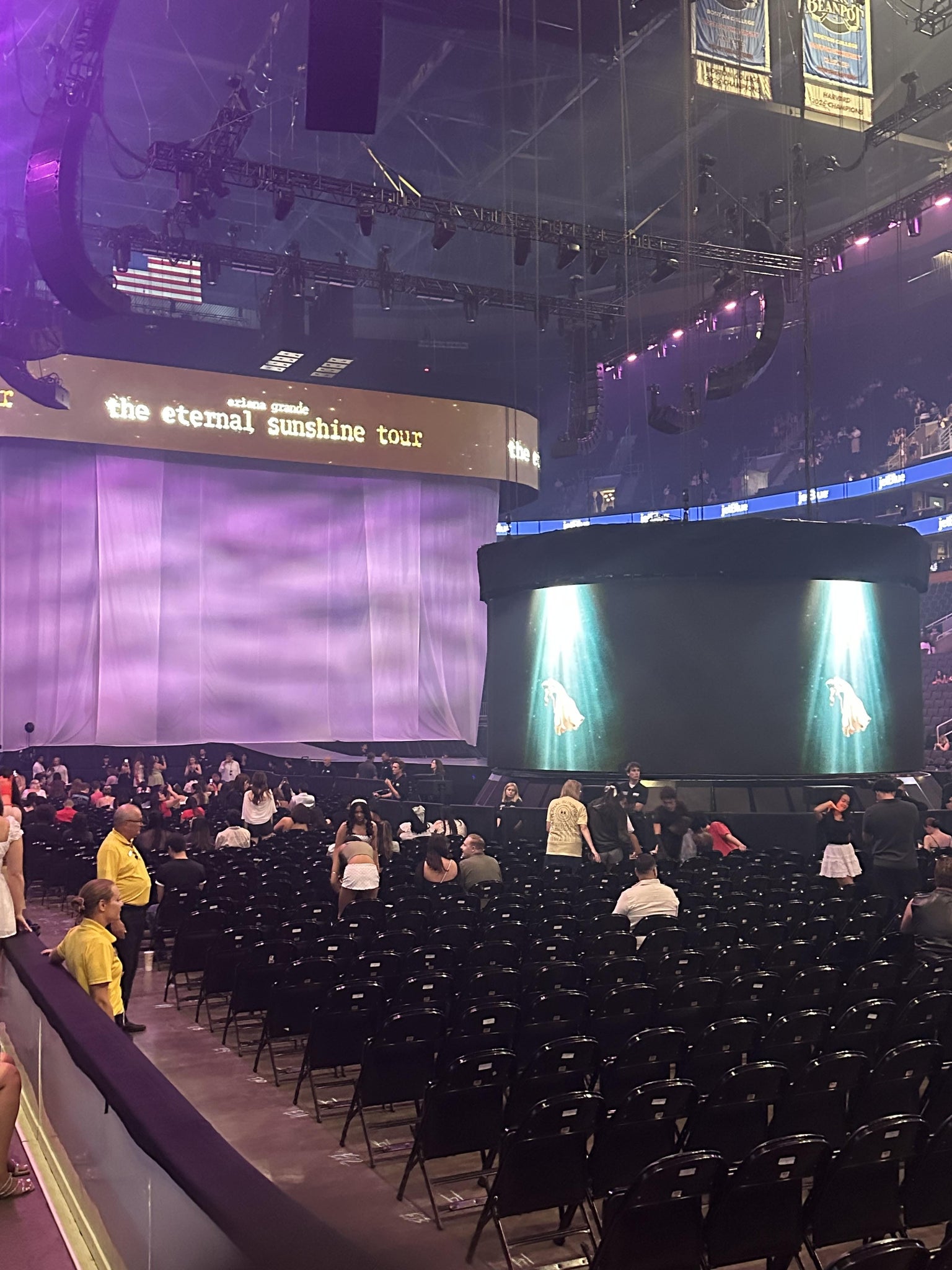 Real Fan View taken from Loge 9 at TD Garden by Sabrina R